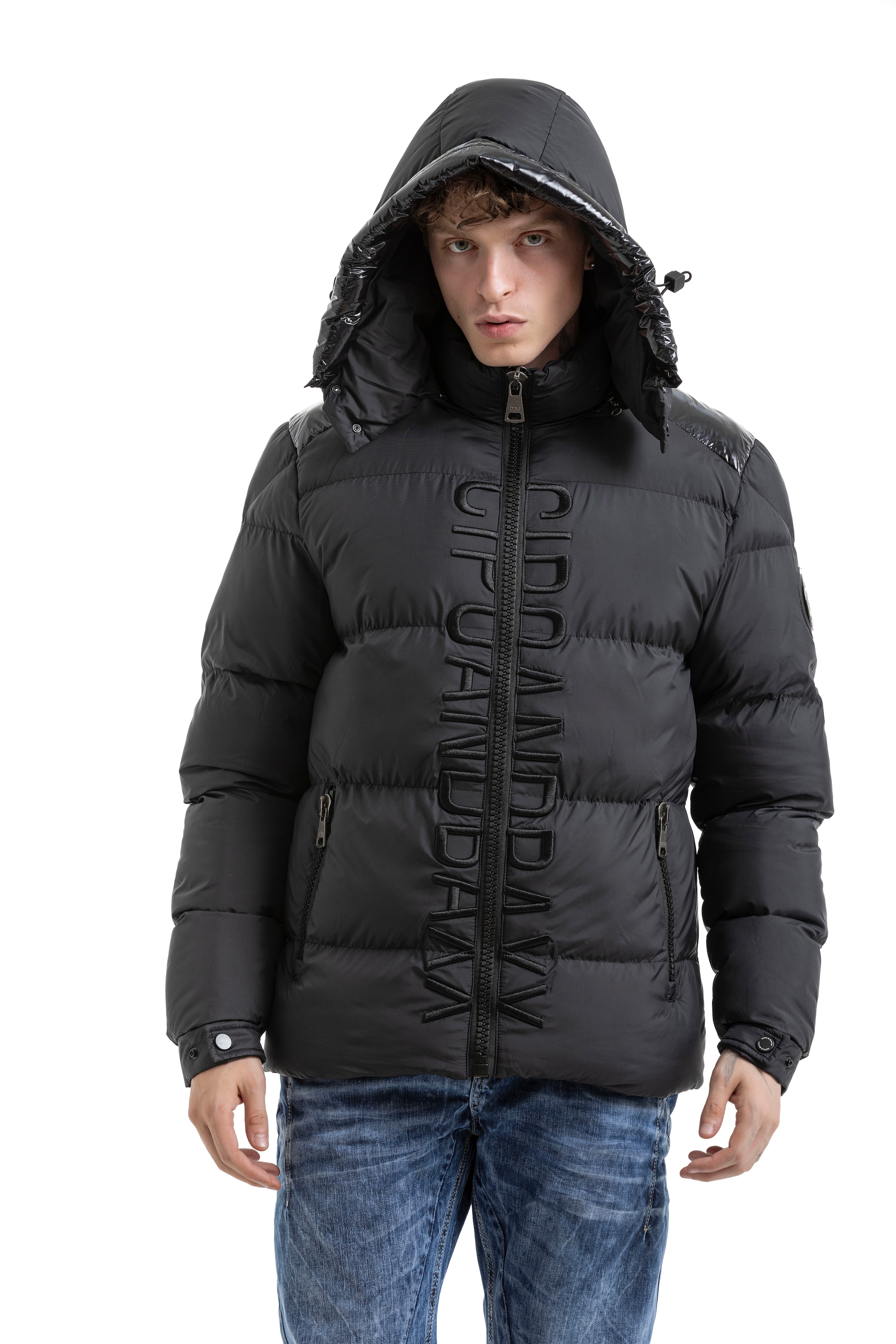 Cipo & Baxx Steppjacke mit Kapuze