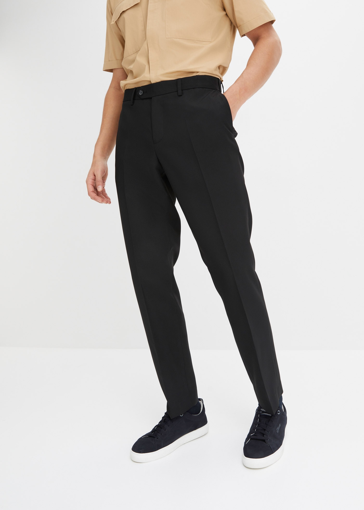 Image of bonprix Anzughose "Baukasten-Anzugshose, Regular Fit" aus Polyester, Regular Fit, festlicher Stil