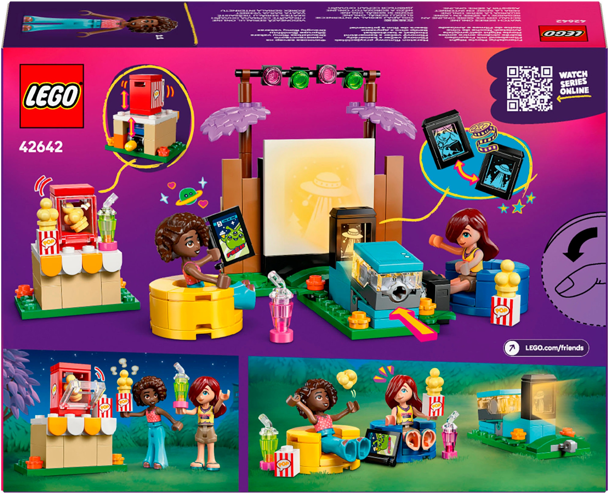 LEGO® Konstruktionsspielsteine »Filmabend mit Freunden (42642), LEGO Friends« Made in Europe