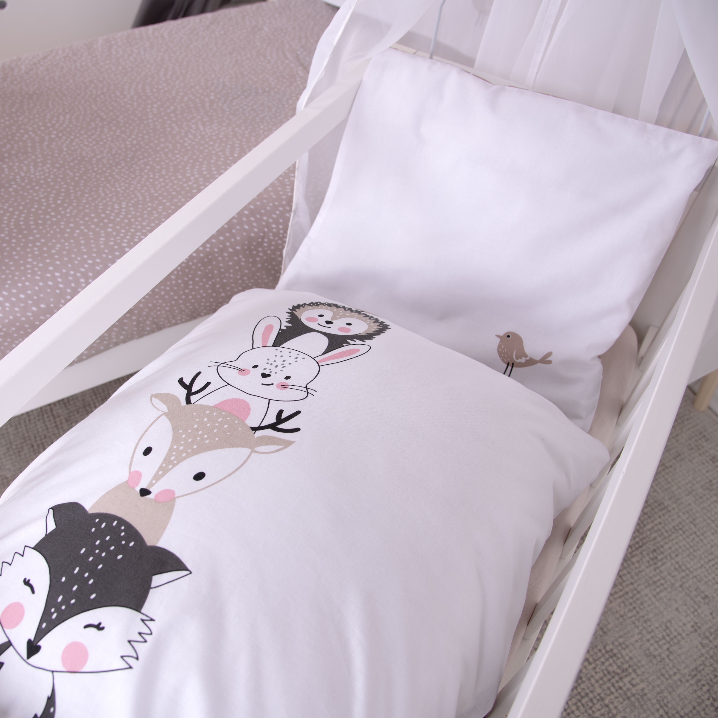 Baby Best Babybettwäsche »babybest Woodland Crew« 2 Stk. mit Wendefunktion