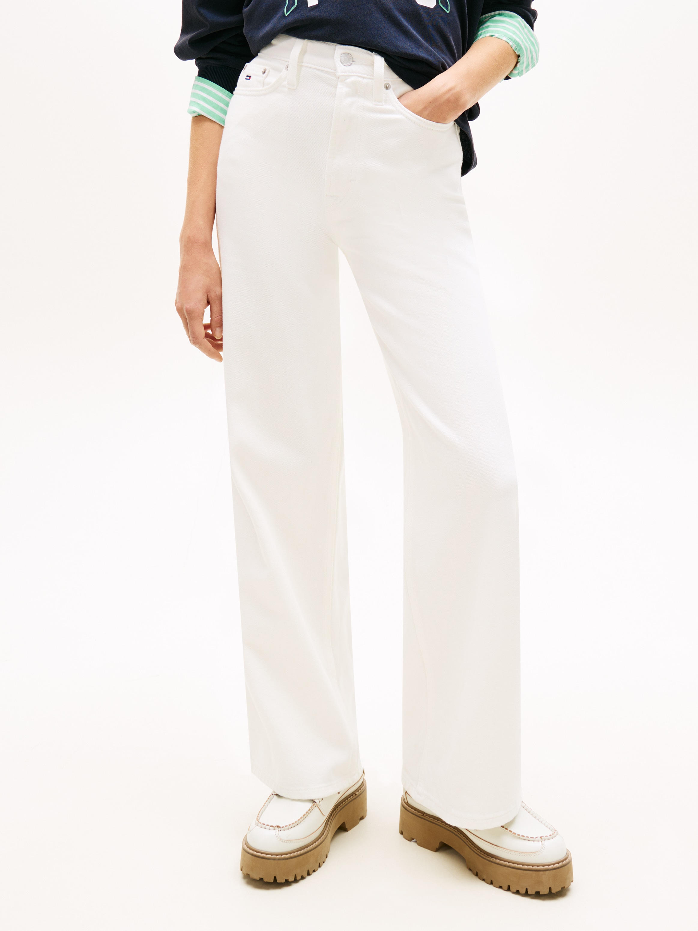 Image of Tommy Jeans Loose-fit-Jeans "CLAIRE HR WD BJ4199" mit hohem Bund, Wide Leg