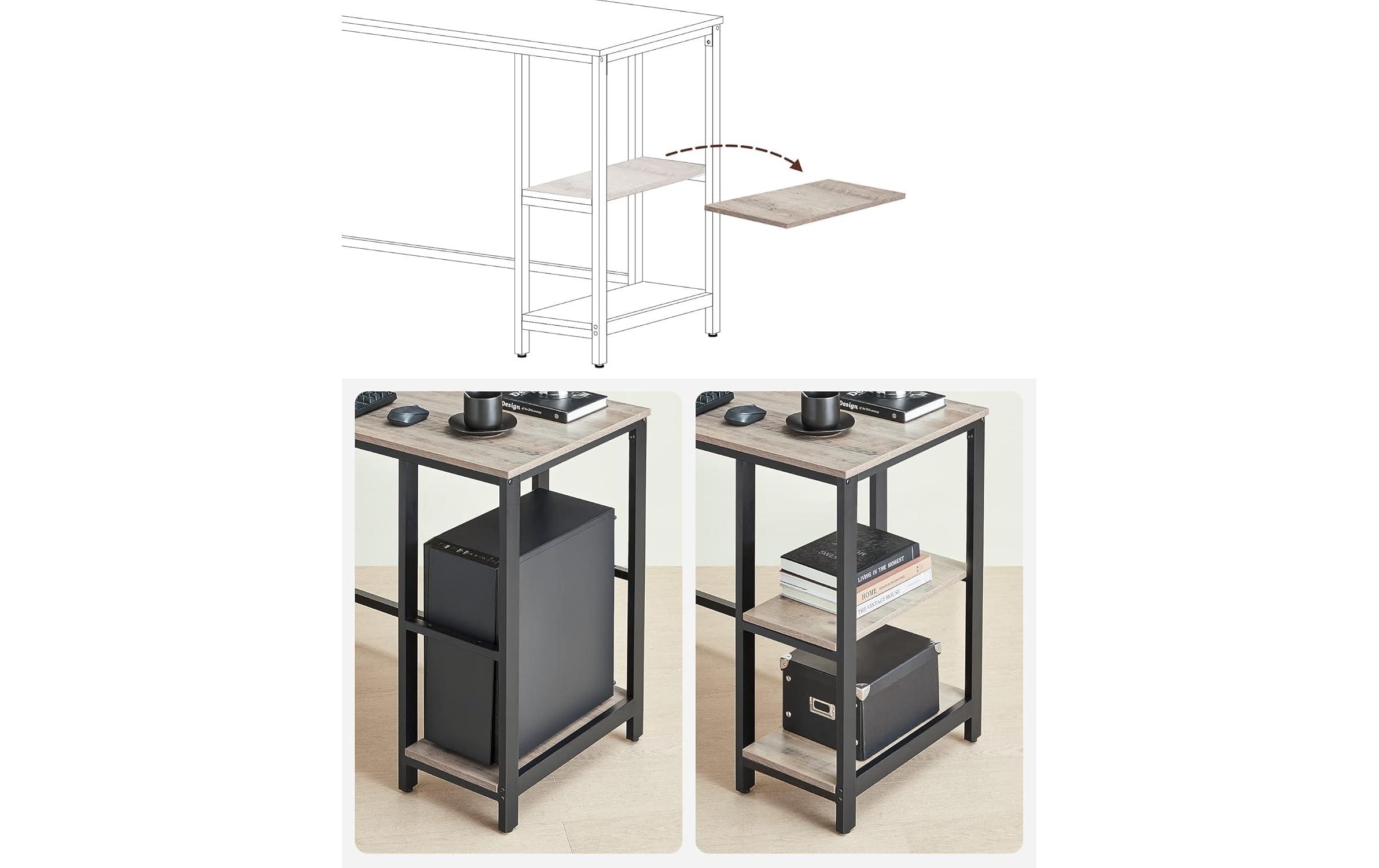 VASAGLE Bureau »Greige 138 cm«