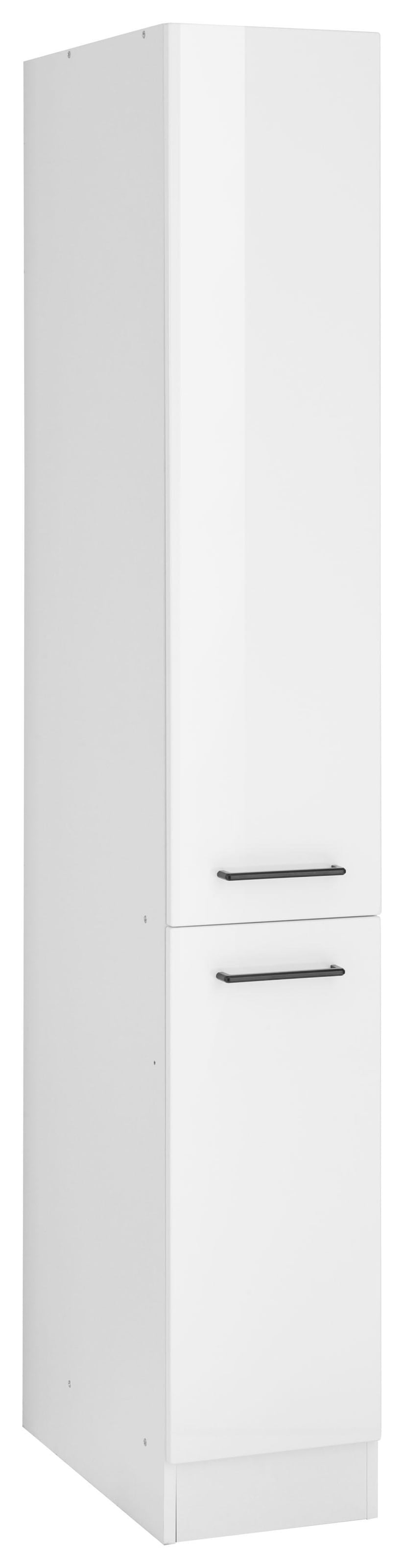 Image of KOCHSTATION Apothekerschrank "KS-Tulsa" 30 cm breit, 200 cm hoch, mit 2 Auszügen, Metallgriff, MDF Front