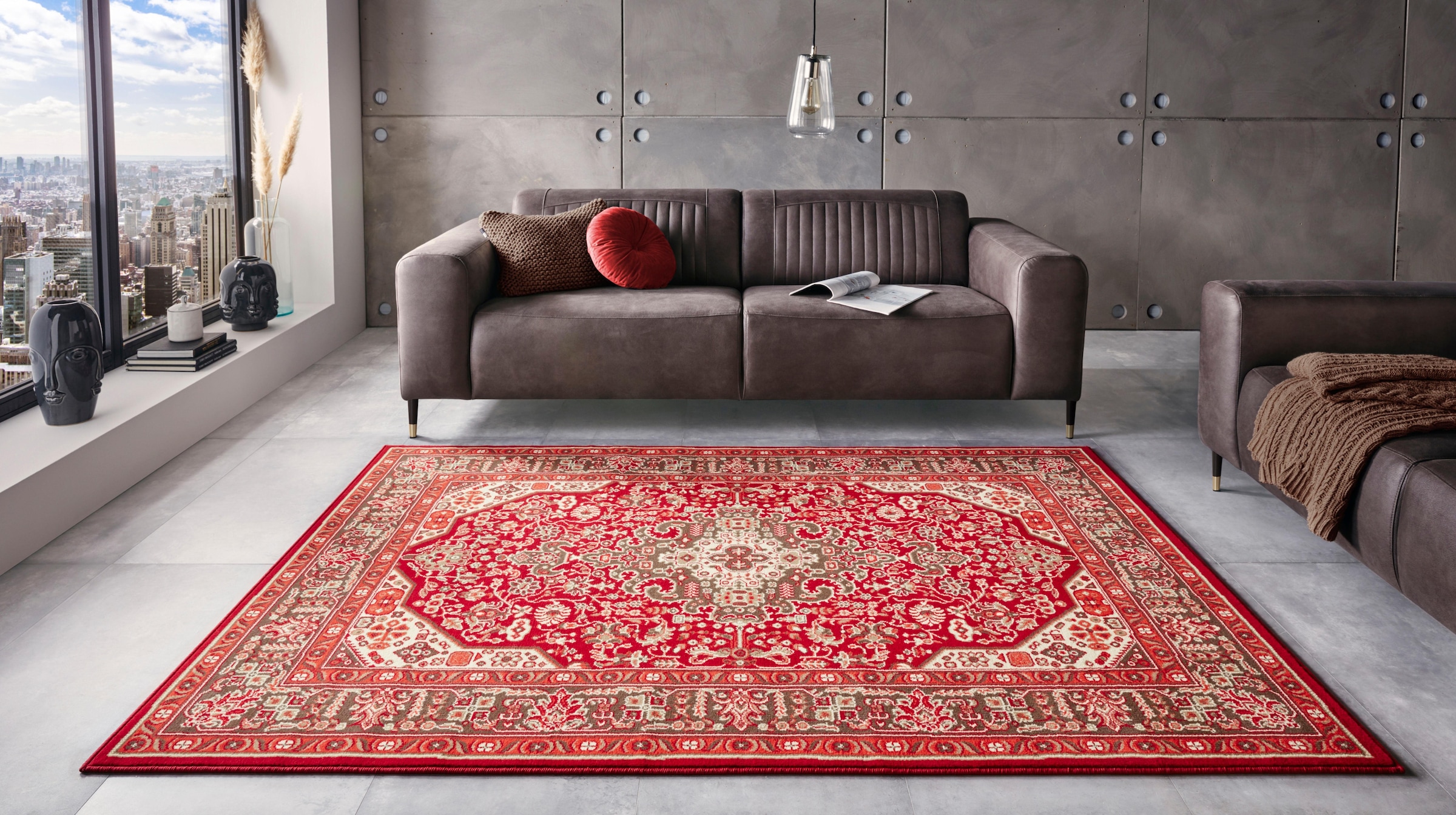 HANSE Home Teppich »Skazar Isfahan«, rechteckig, 9 mm Höhe, Kurzflor, Orient, Läufer, Vintage, Esszimmer, Wohnzimmer, Flur