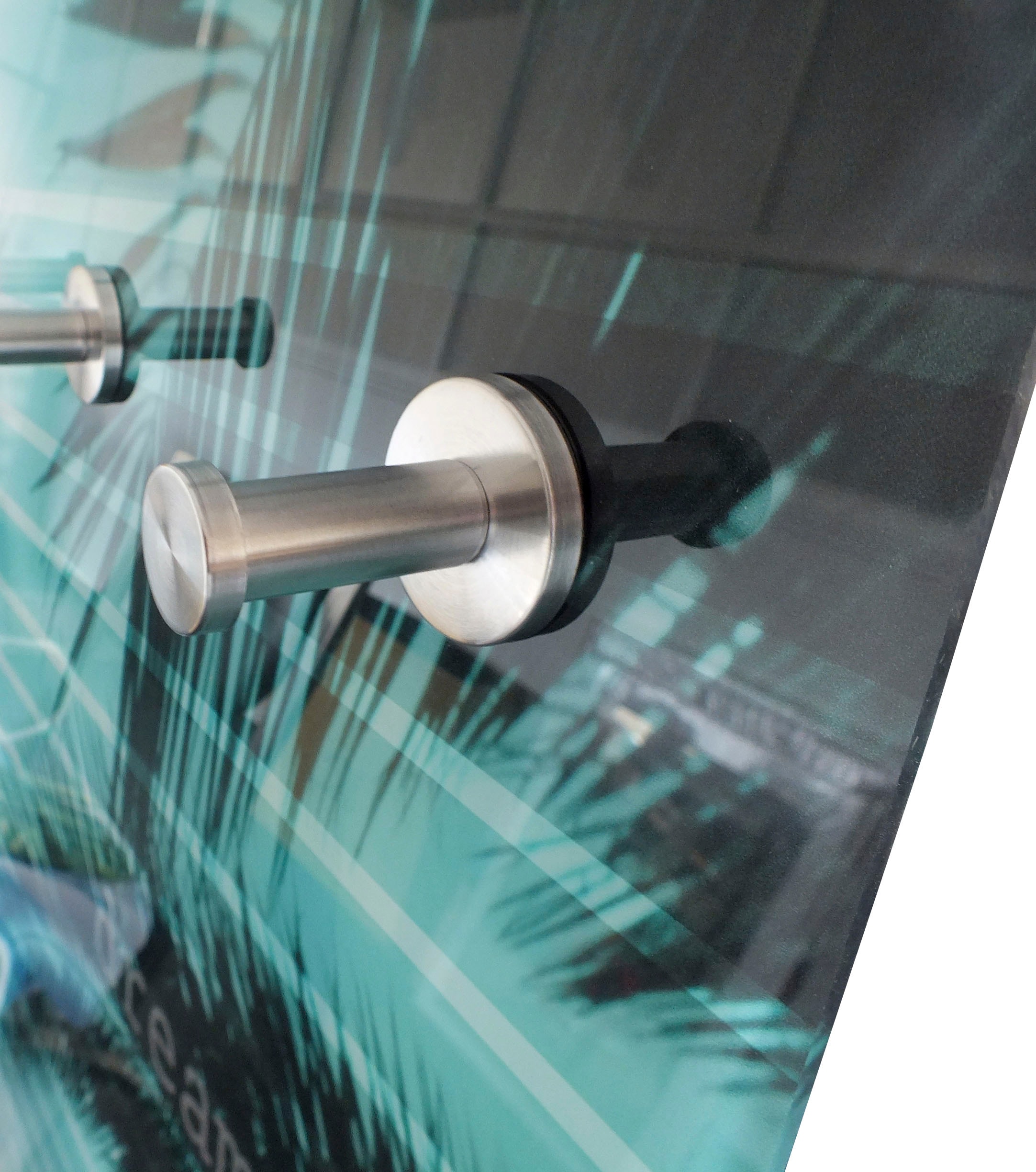 queence Garderobenleiste »Alaula« Wand Garderobe, wischtechnik, Beton Optik, clean, platzsparend