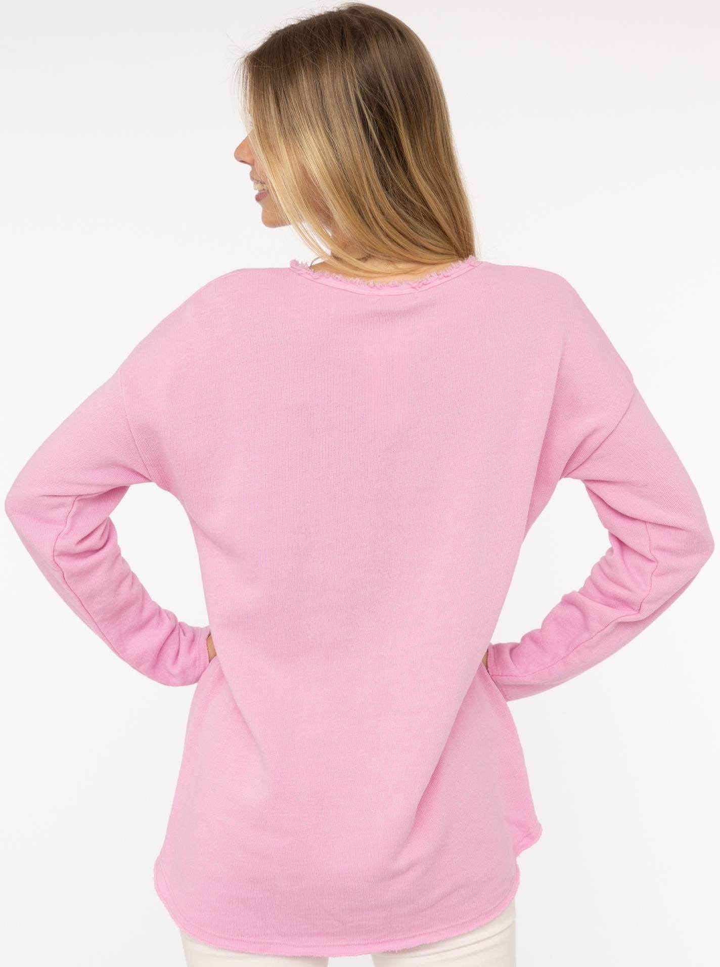Zwillingsherz Sweater »"Sea Sand Sun"«, Mit grosser Flock-Aufschrift in auffälliger Farbe