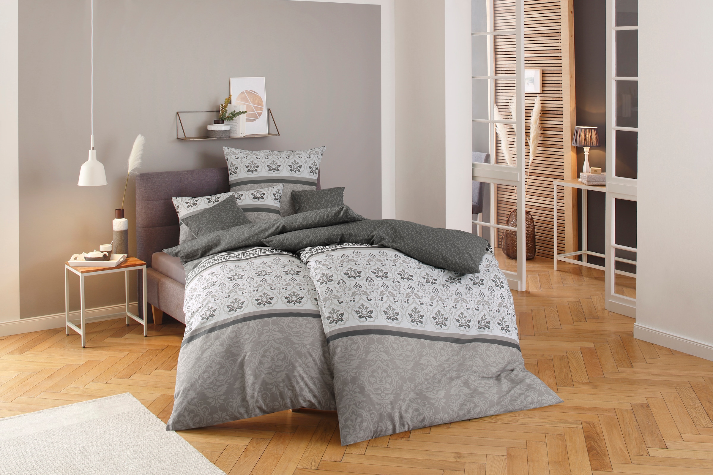 Home affaire Kissenbezüge »Cremona«, (2 St.), geeignet im Winter & Sommer, mit Knöpfen ausgestattet, Kissenhülle, Material: 100% reiner Baumwolle, zertifiziert nach STANDARD 100 by OEKO-TEX®