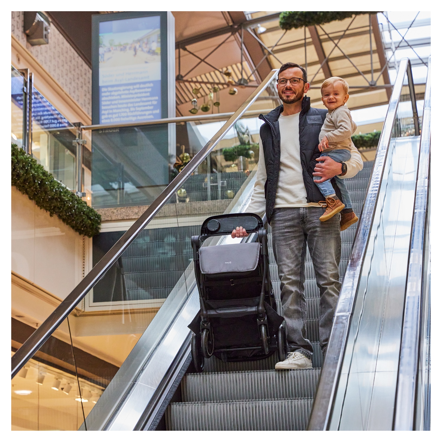 Hauck Kinder-Buggy »Shop N Care, Olive« 22 kg bis 22 kg belastbar; kompatibel mit Babyschale