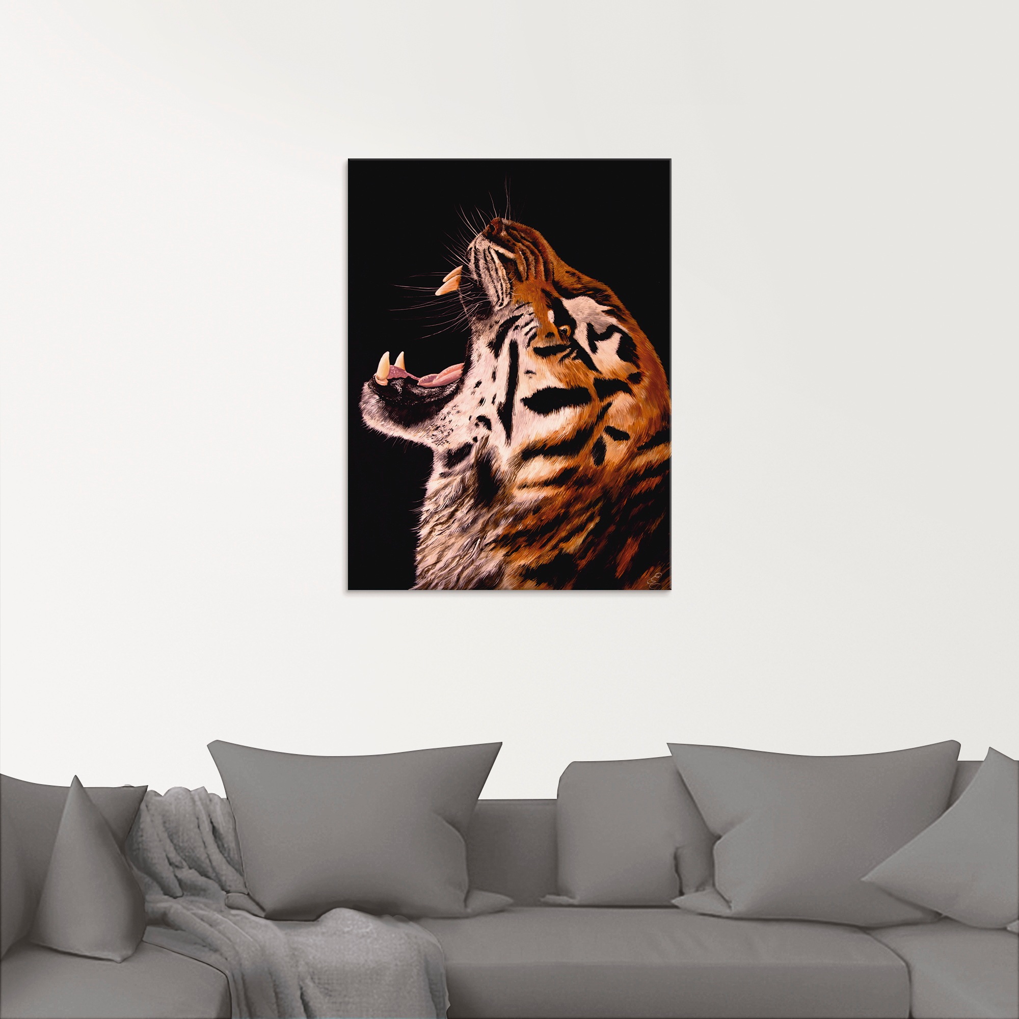 Artland Glasbild »Tiger«, Wildtiere, (1 St.), in verschiedenen Grössen