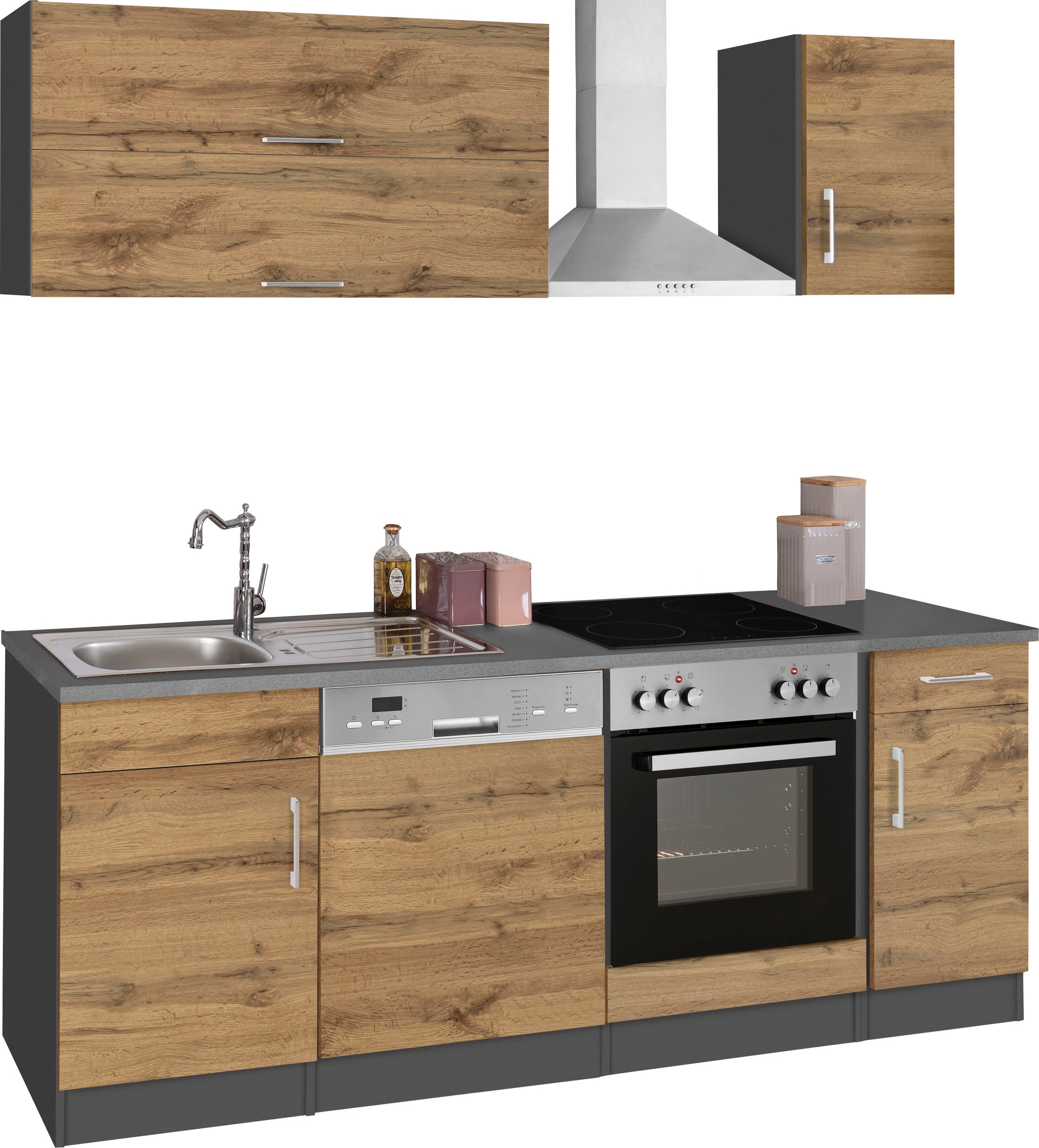 KOCHSTATION Kitchenette »KS-Colmar« sans appareils électriques, largeur 210 cm