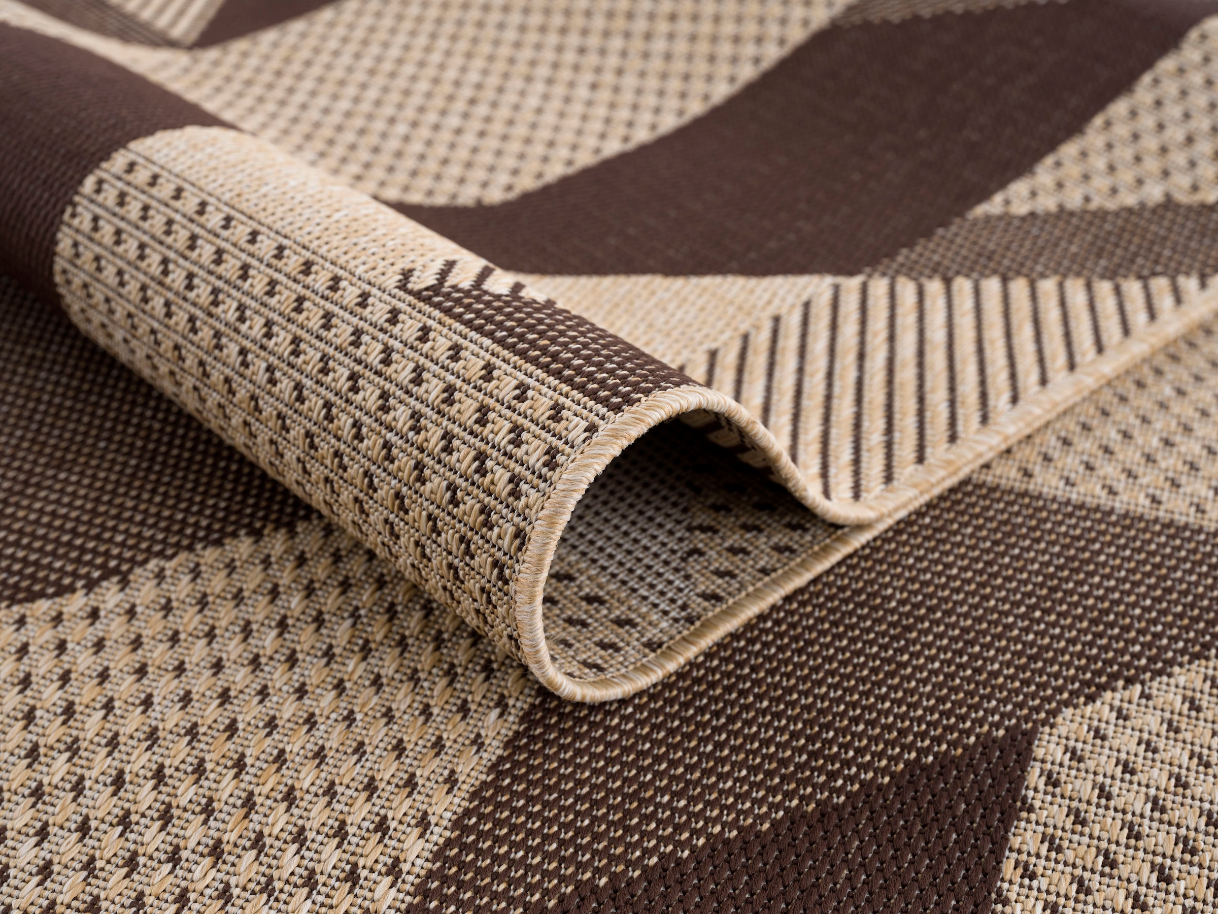 ♕ Home affaire Teppich »Borfin«, rechteckig, mit geometrischem Muster,  schmutzabweisend, In- und Outdoor geeignet versandkostenfrei auf