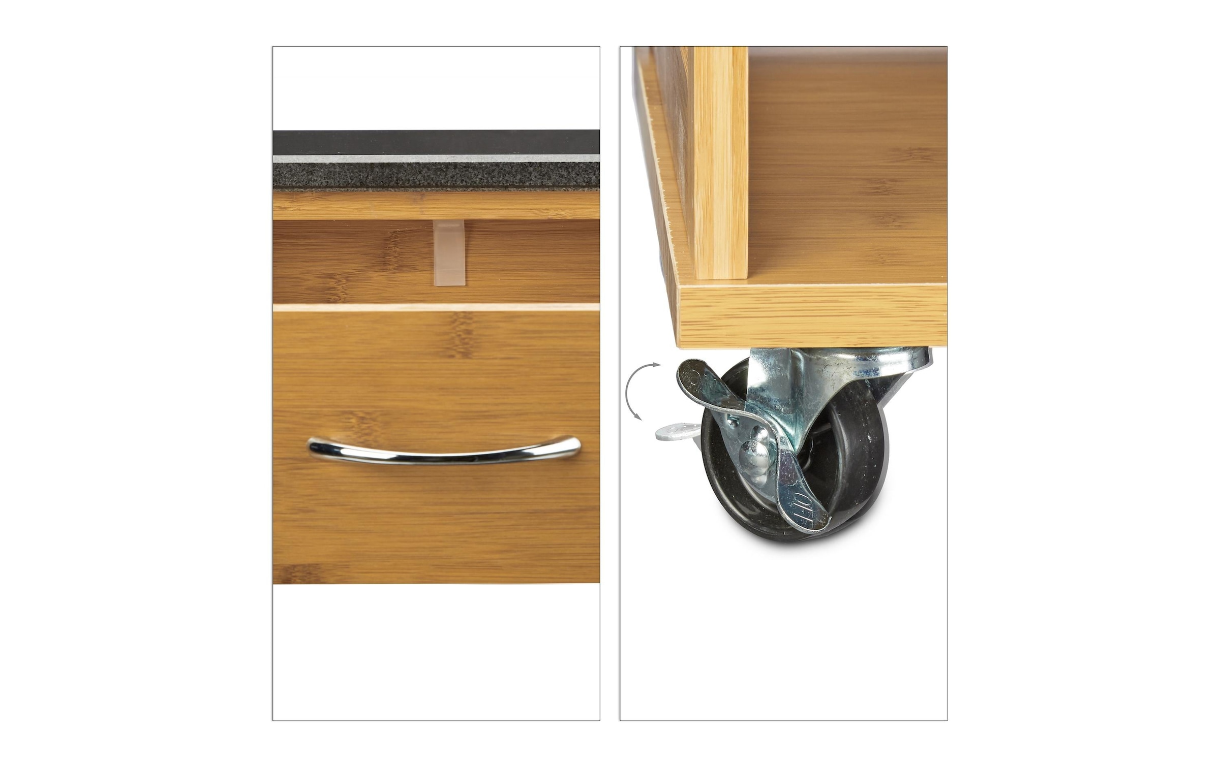 relaxdays Chariot de cuisine »Küchentrolley Alfred mit Stauraum«