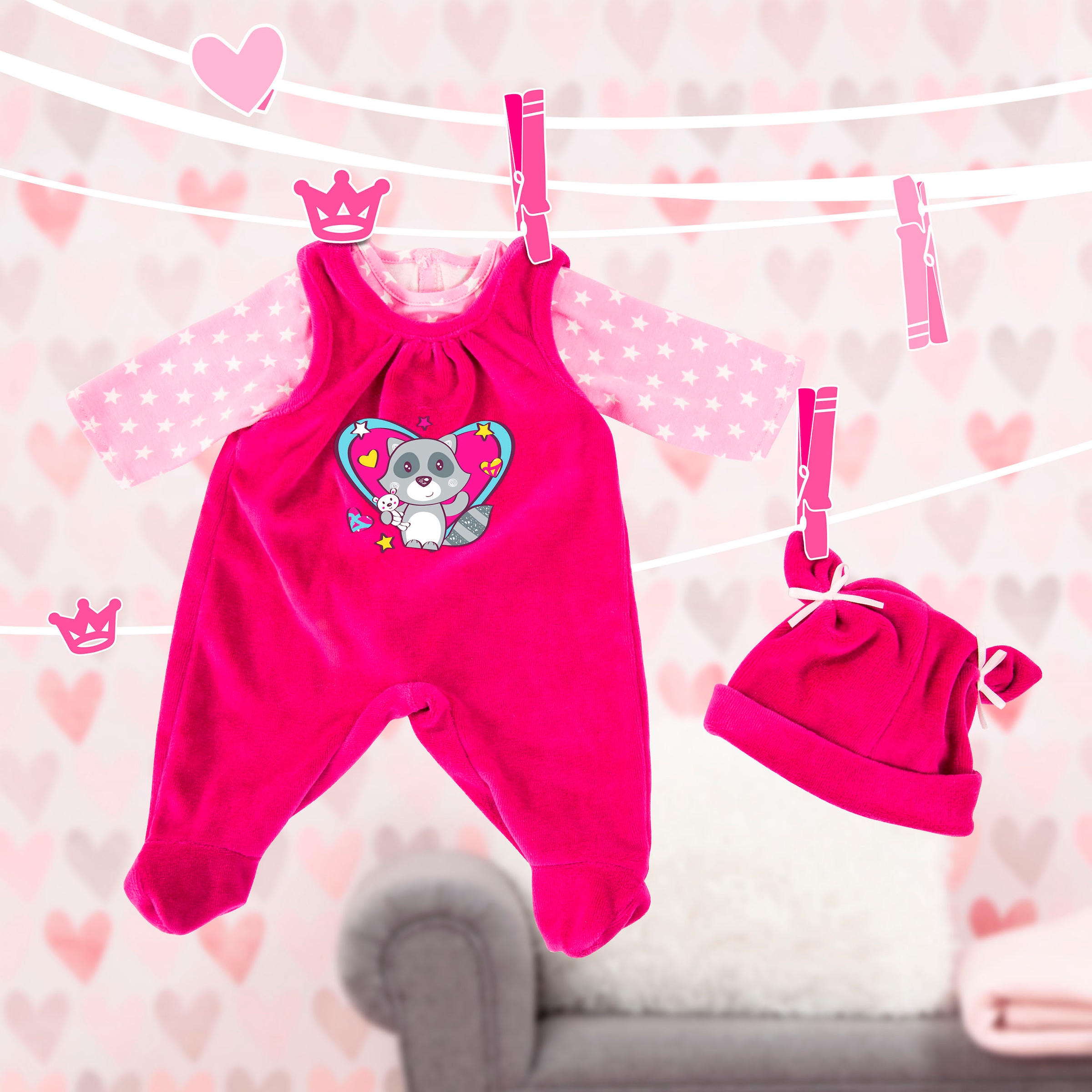 Bayer Puppenkleidung »Obert/Latzh. Waschb.«