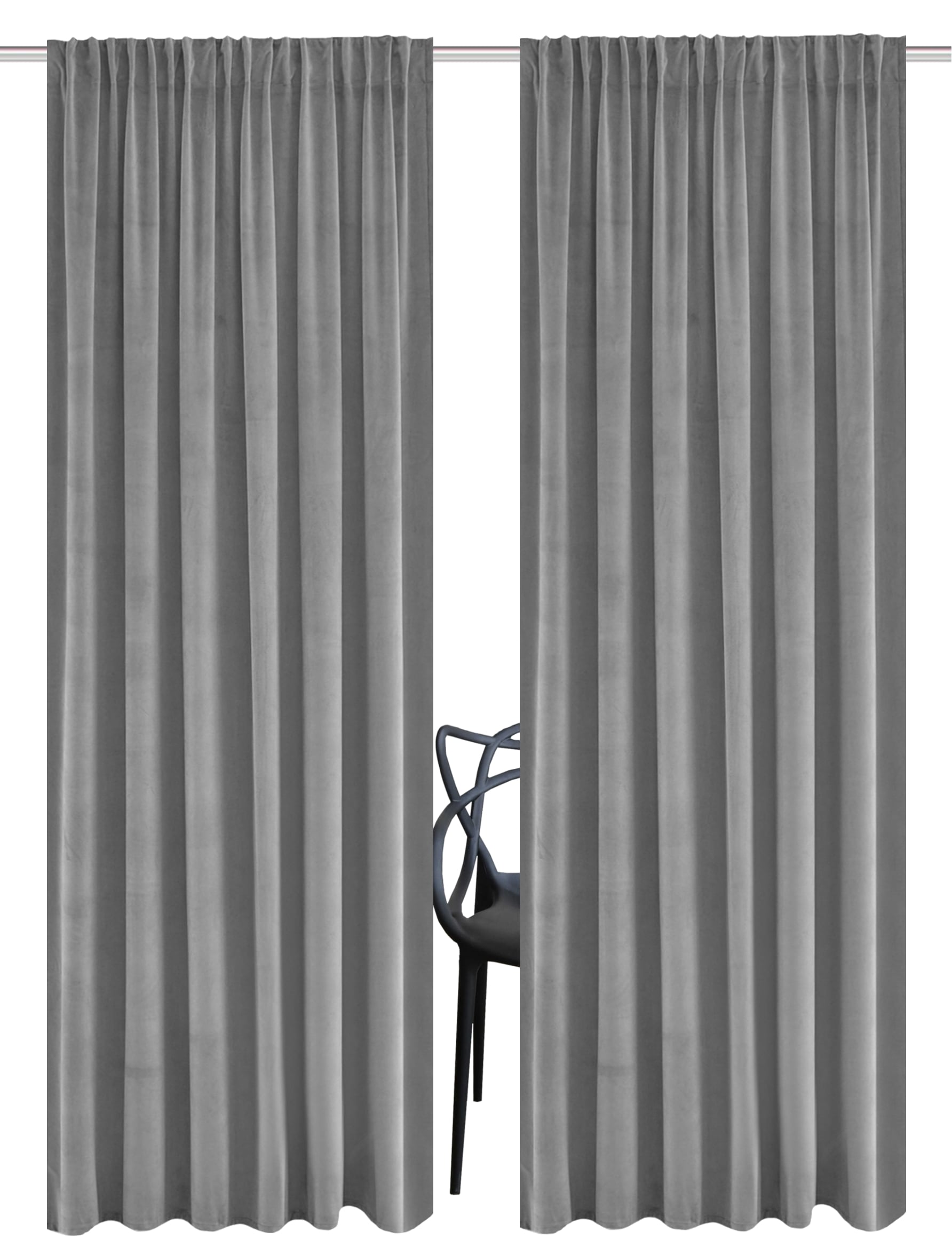 Guido Maria Kretschmer Home&Living Rideau »SAMT« Bande multifonctionnelle 2 cuis tlg. Samtoptik, mit Multifunktionsband