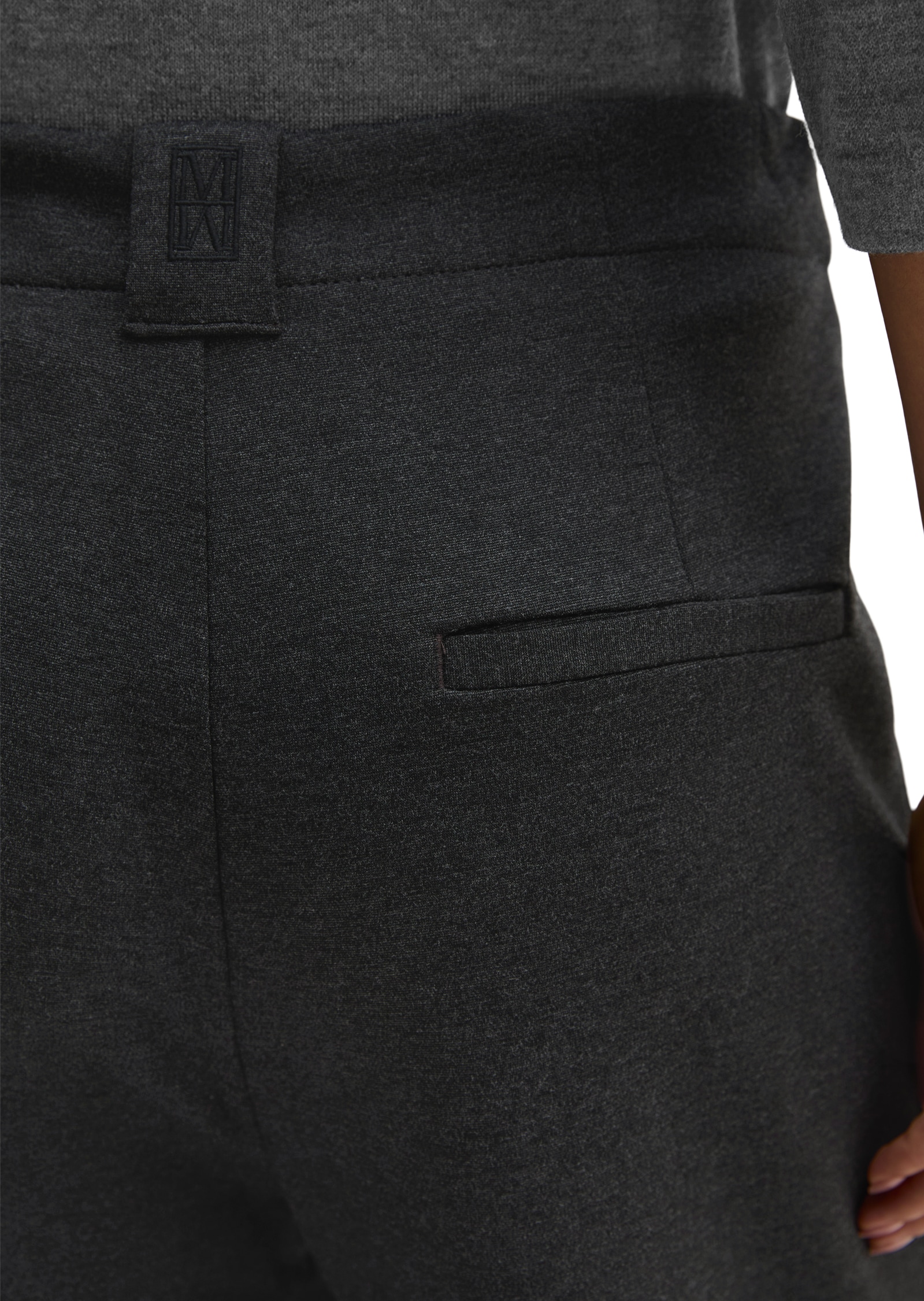 Marc O'Polo Jerseyhose  Model Margo wide aus kompaktem Interlockjersey