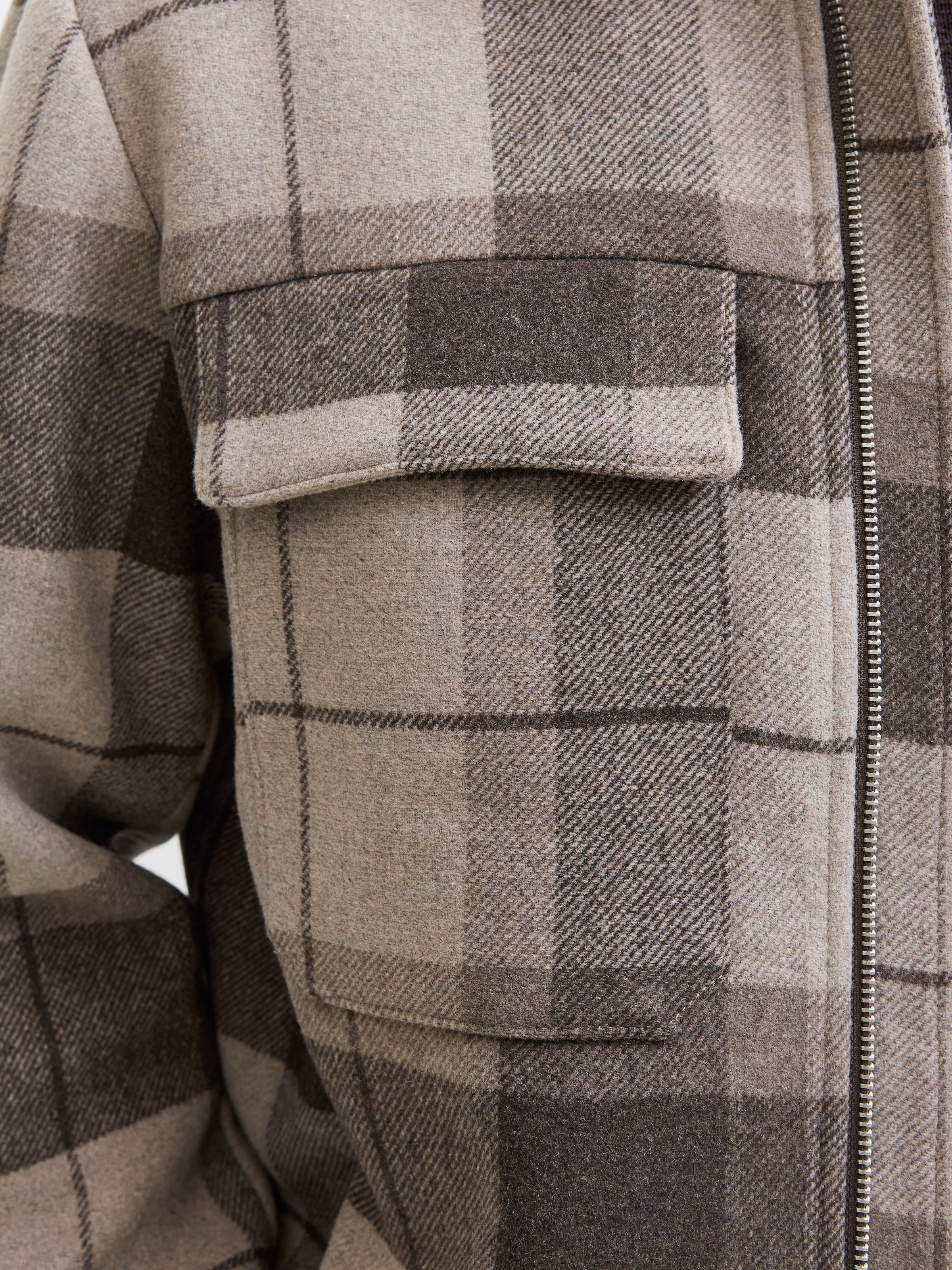 Jack & Jones Veste en laine »JPRCCRUSSEL WOOL BLEND JACKET SN« ohne Kapuze