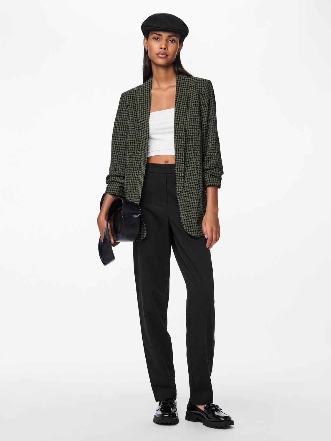 pieces Blazer chemisier »PCBOSELLA 3/4 PRINTED BLAZER NOOS« mit 3/4 Ärmel