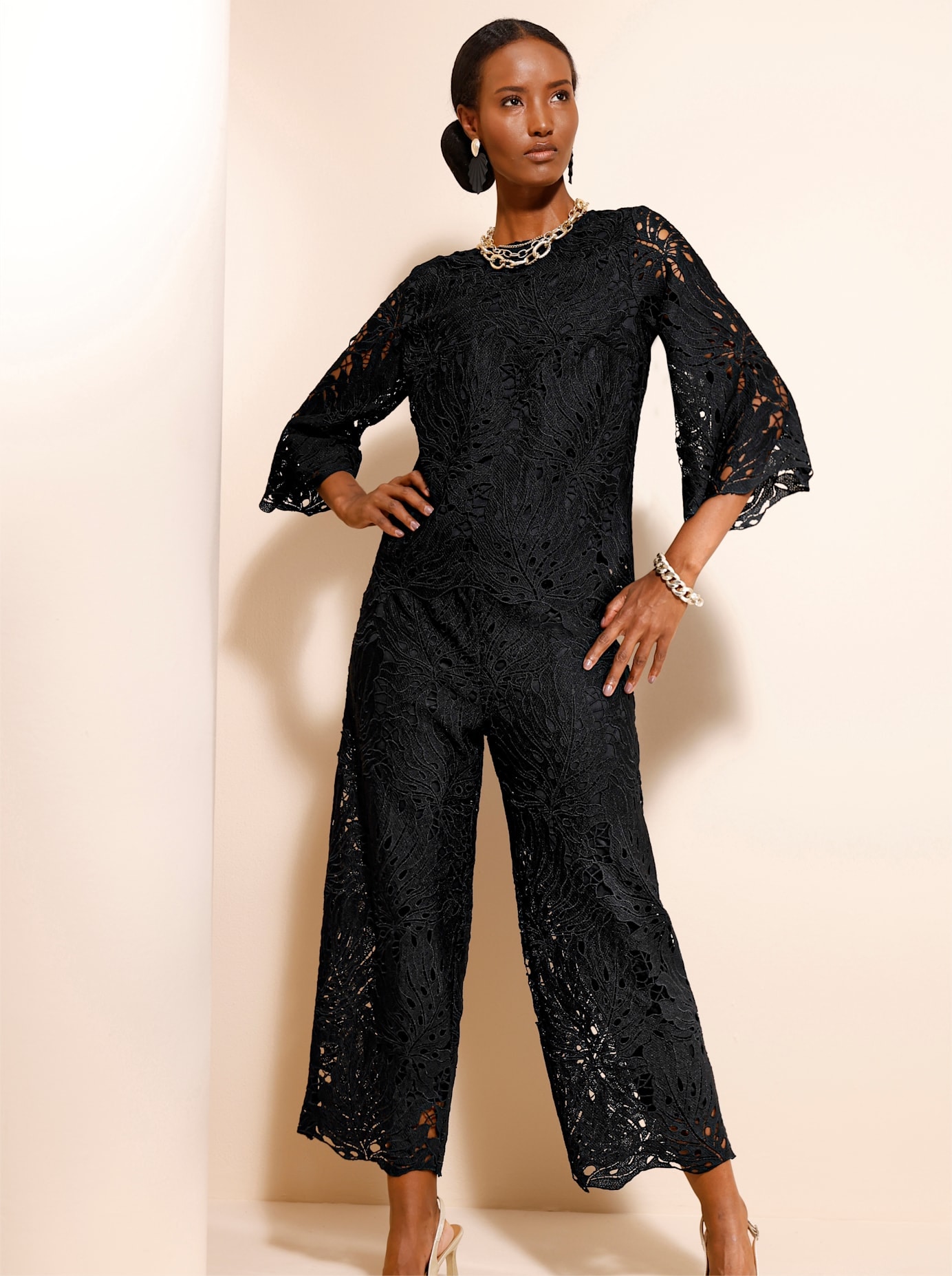 creation L Blouse en dentelle
