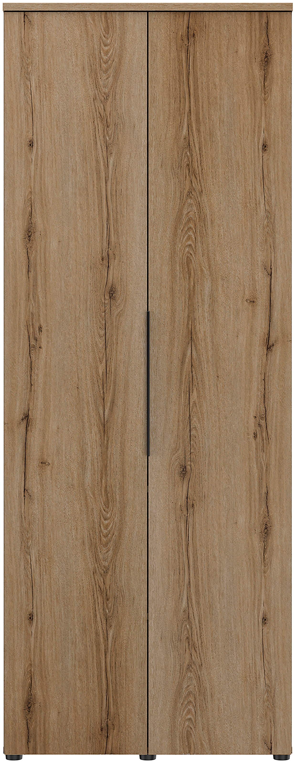 Gami Drehtürenschrank »Schrank 2 Türen«, 1/2 Kleiderschrank, 1/2 Wäscheschrank, grosszügiges Volumen