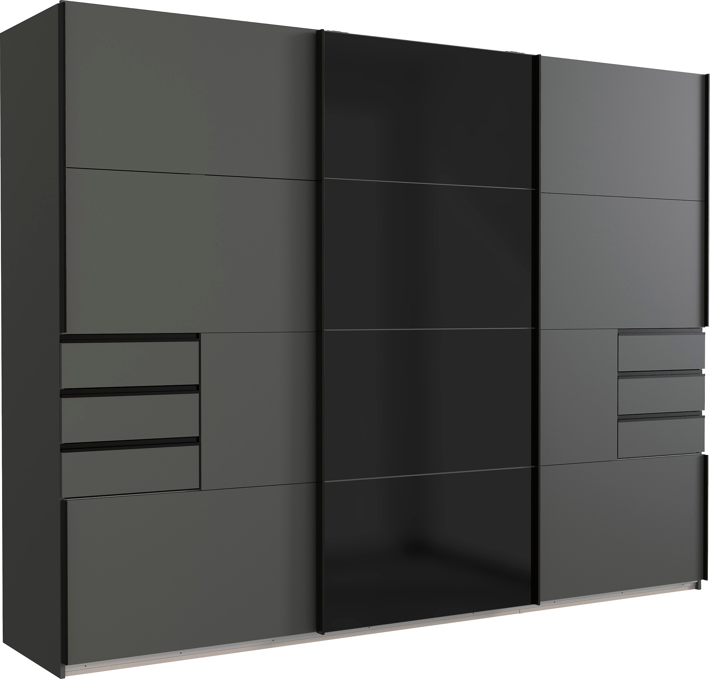 Image of Wimex Schwebetürenschrank "Barcelona" mit Glaselementen und Schubladen
