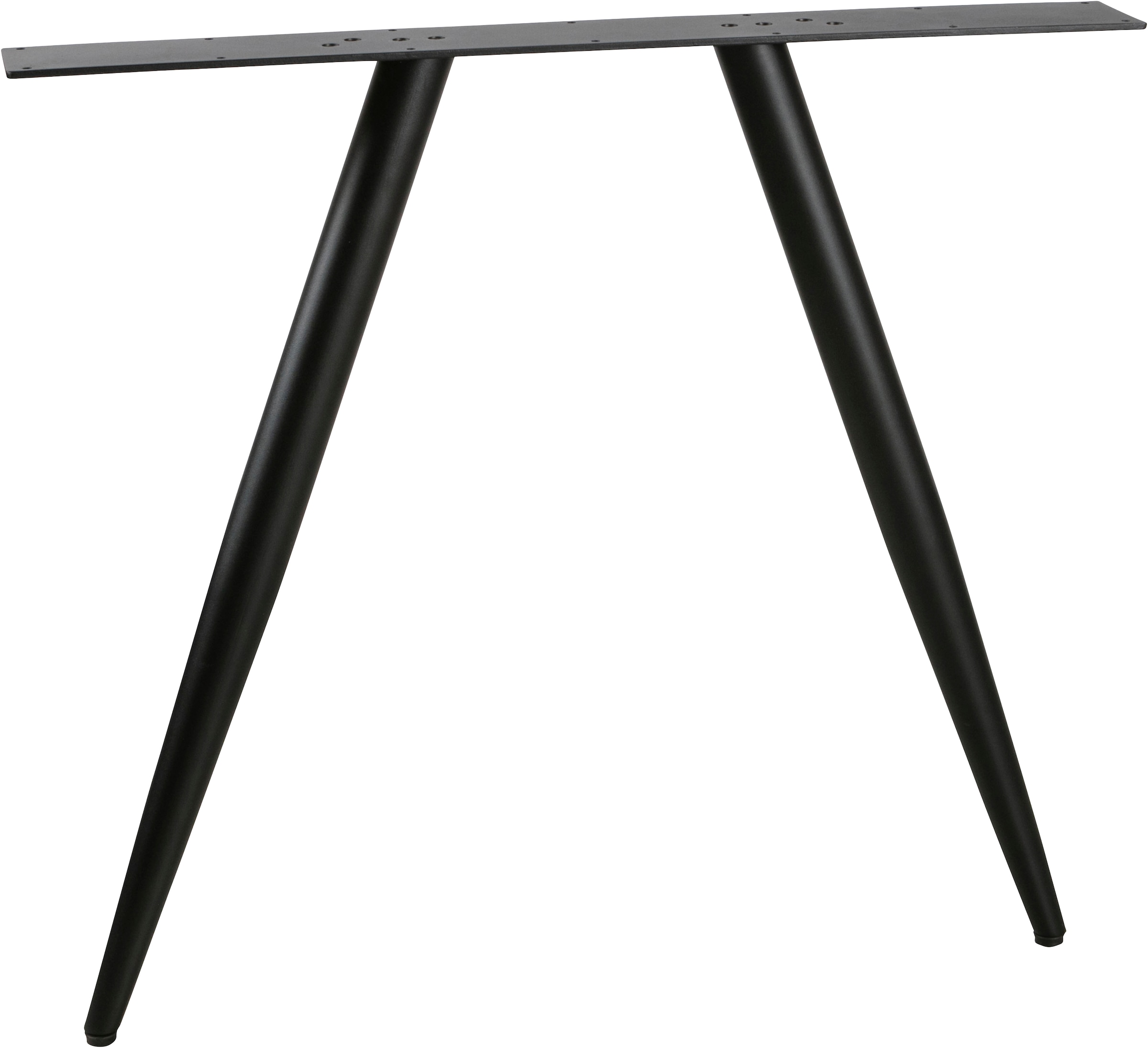 WOOOD Pied de table »Tablo Metall 2-Ständer mit Pulverbeschichtung B 79 x T 10 x H 72 cm« Structure ronde, cadre haut Ø 5 cm bas Ø 3 cm, capacité de charge 50 kg