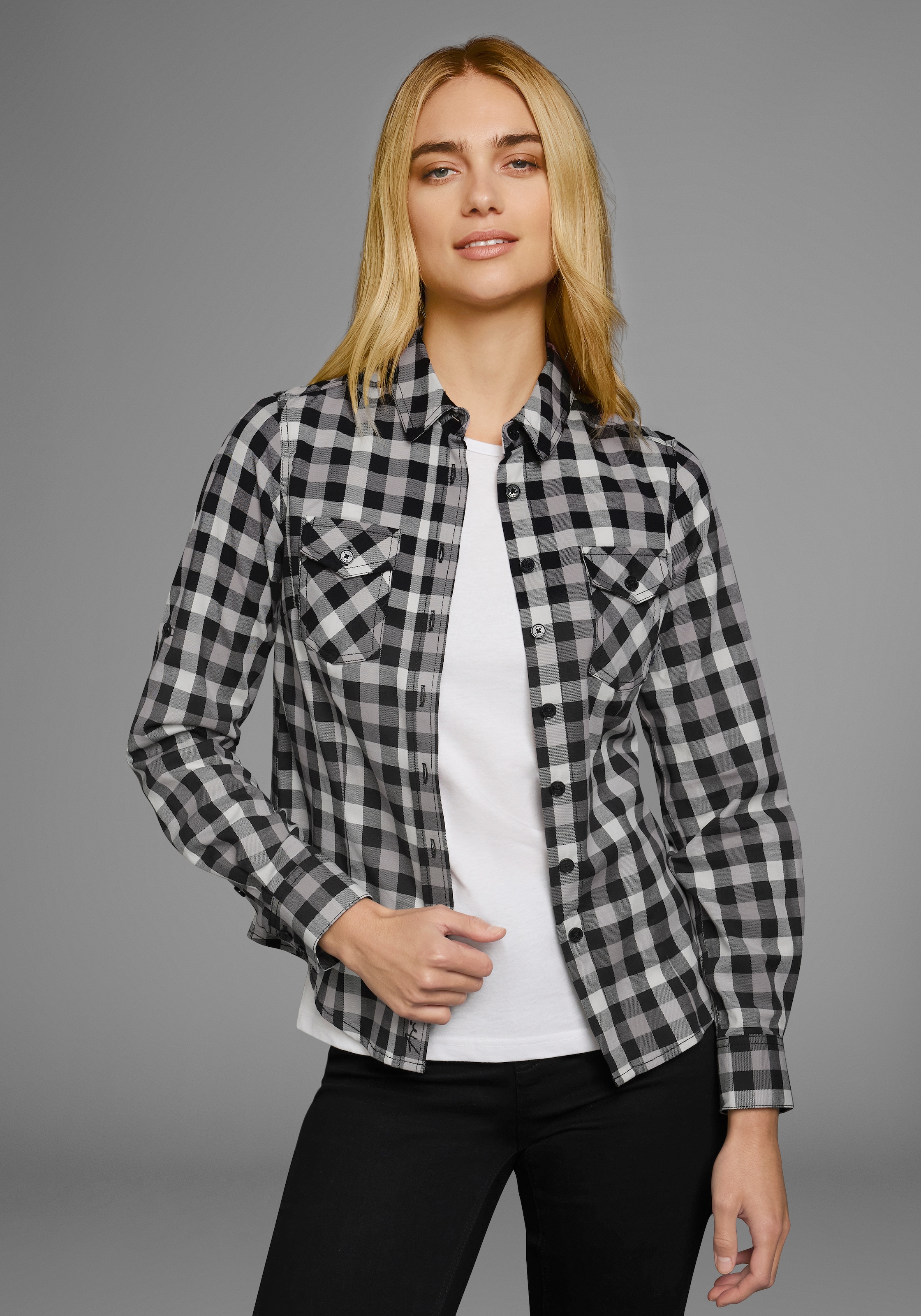 Arizona Karobluse, Lässiger-Holzfäller-Look