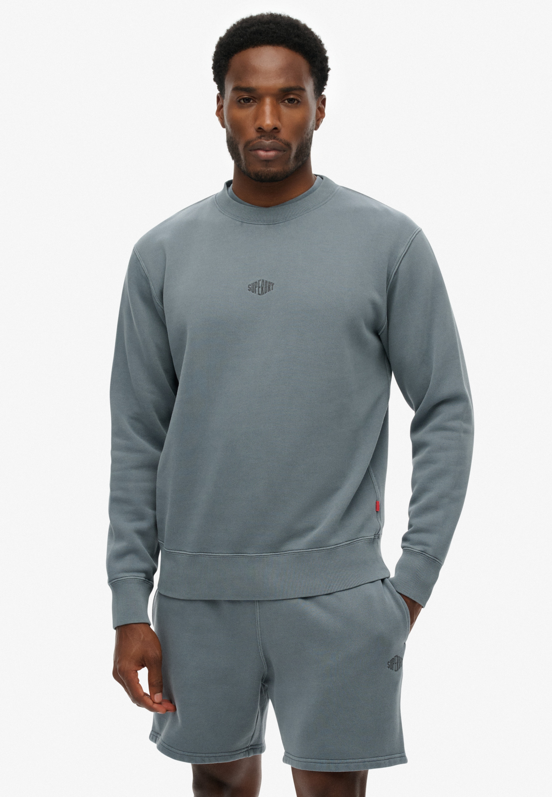 Image of Superdry Sweatshirt "MICRO LOGO CREW", mit Micro-Marken-Logo