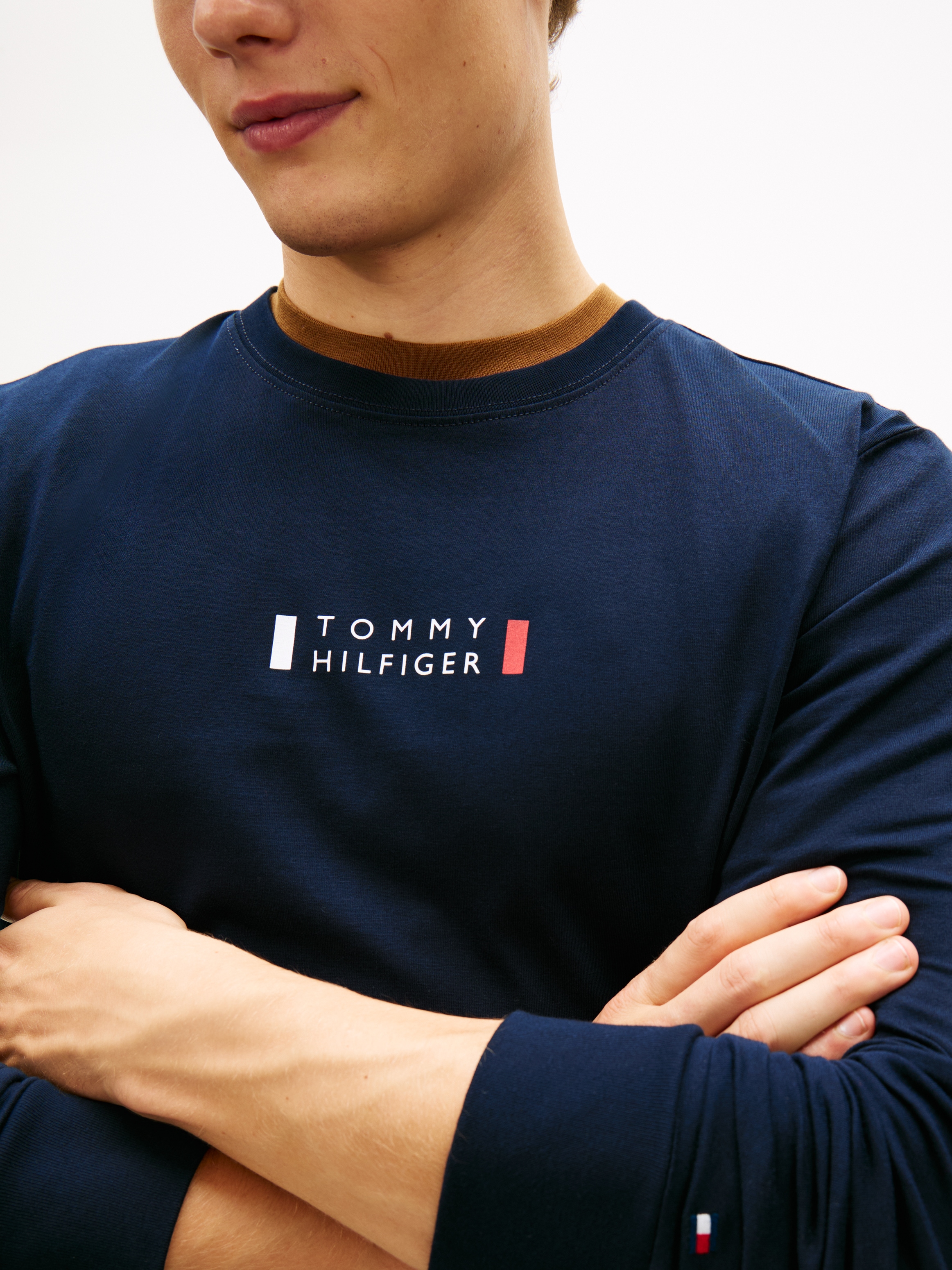 Tommy Hilfiger T-shirt à manches longues »BRAND LOVE« Jersey, Rundhals, mit Logo