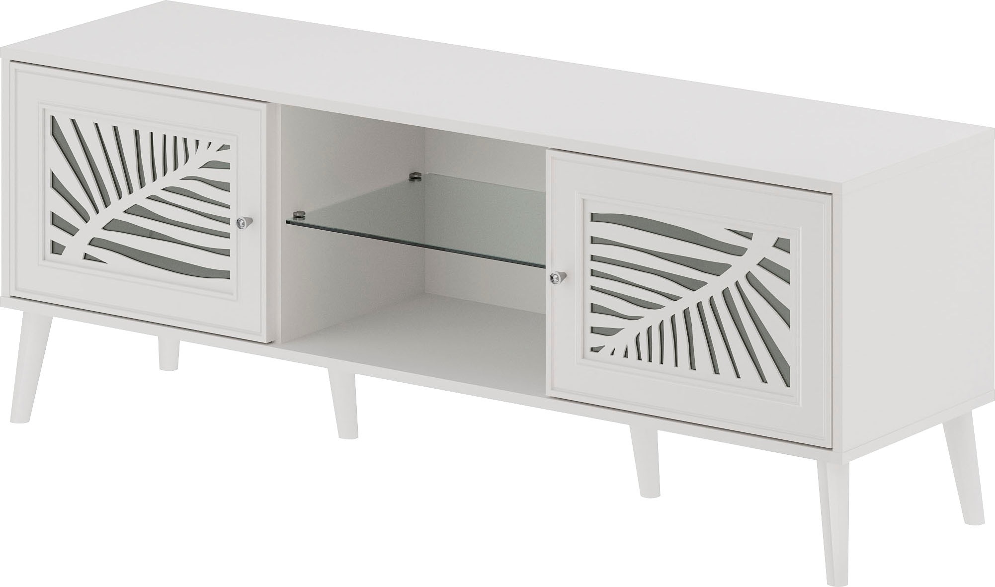 Image of Home affaire Lowboard »Tropical«, mit schön ausgefrästen Profilen, Metallgriffe mit Kristall Strass bei Ackermann Versand Schweiz