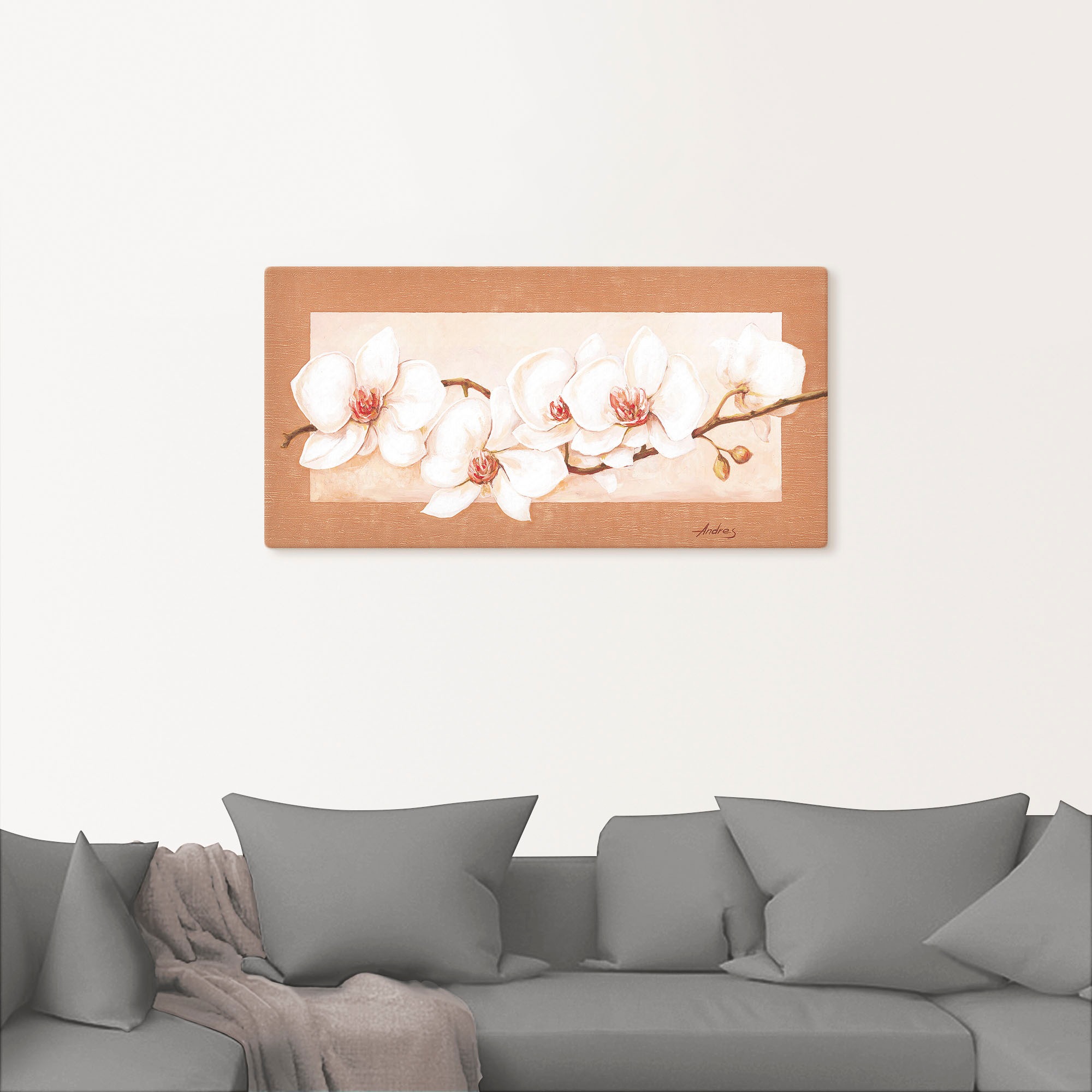 Artland Wandbild »Orchideenzweig«, Blumenbilder, (1 St.), als Alubild, Outdoorbild, Leinwandbild in verschied. Grössen