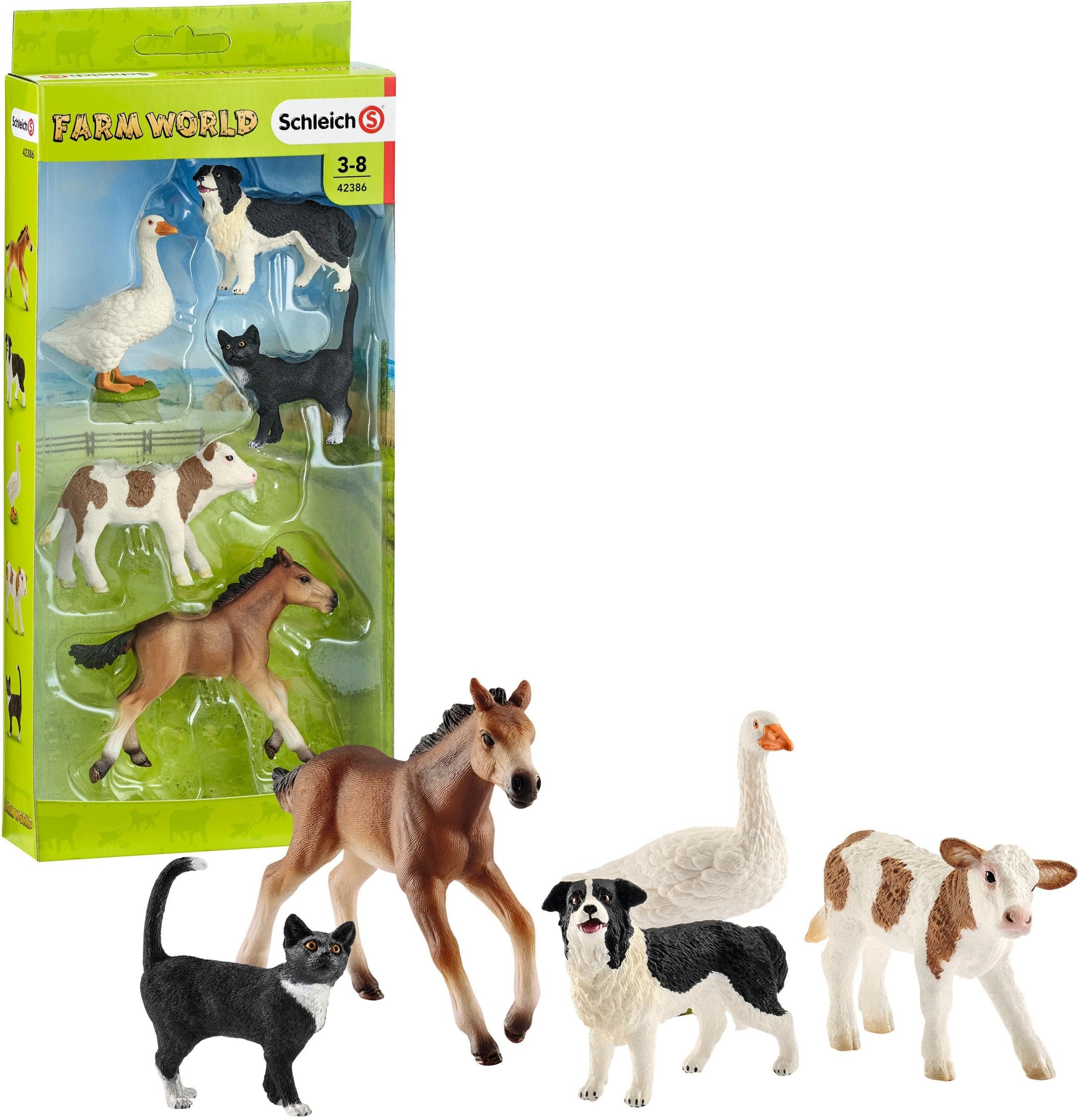 Image of Schleich® Spielfigur »Farm World, Tier-Mix (42386)«, (Set) bei Ackermann Versand Schweiz