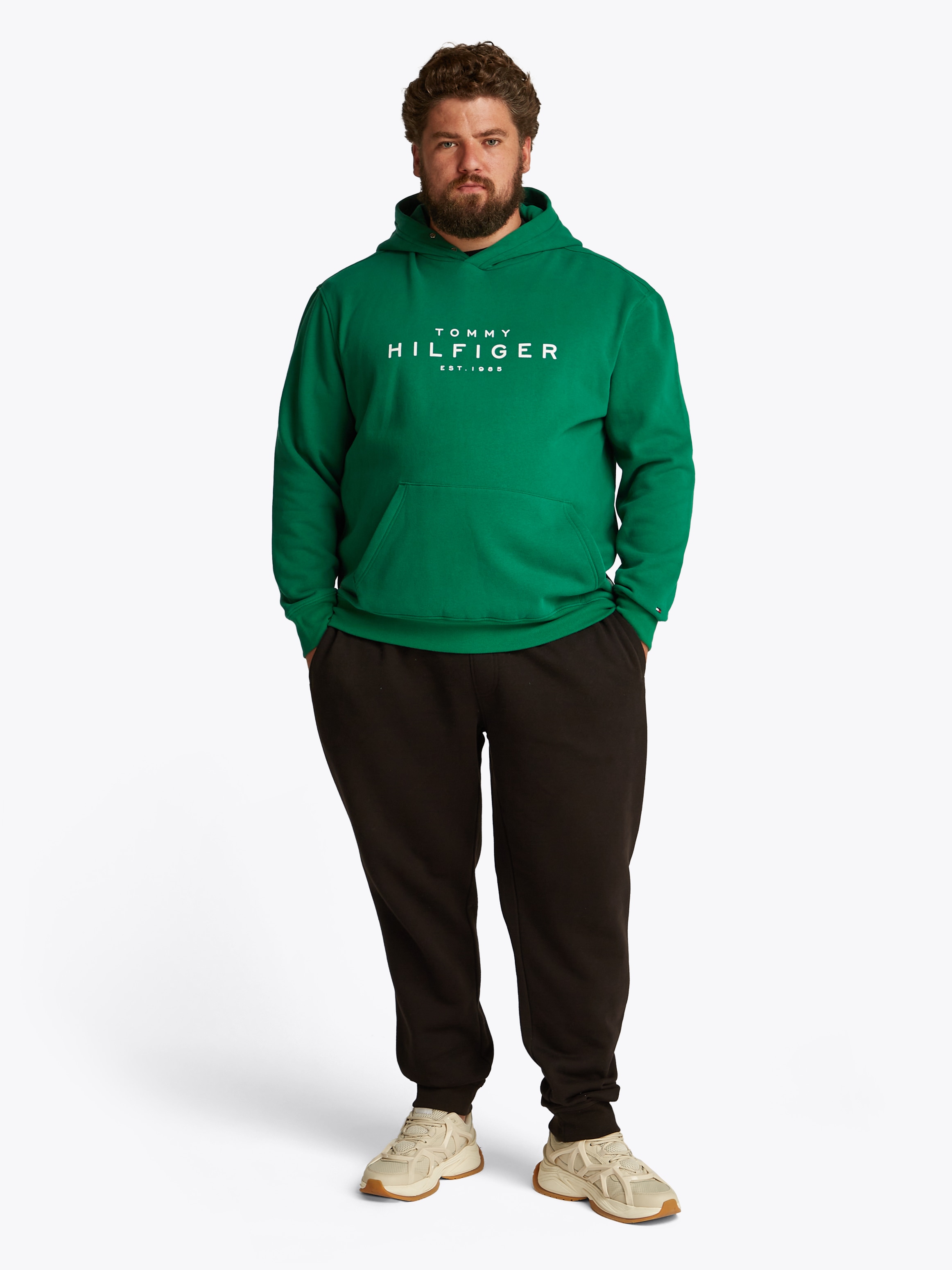 Tommy Hilfiger Big & Tall Sweatshirt »BT-TOMMY HILFIGER HOODY-B«, in Grossen Grössen, Logostickerei