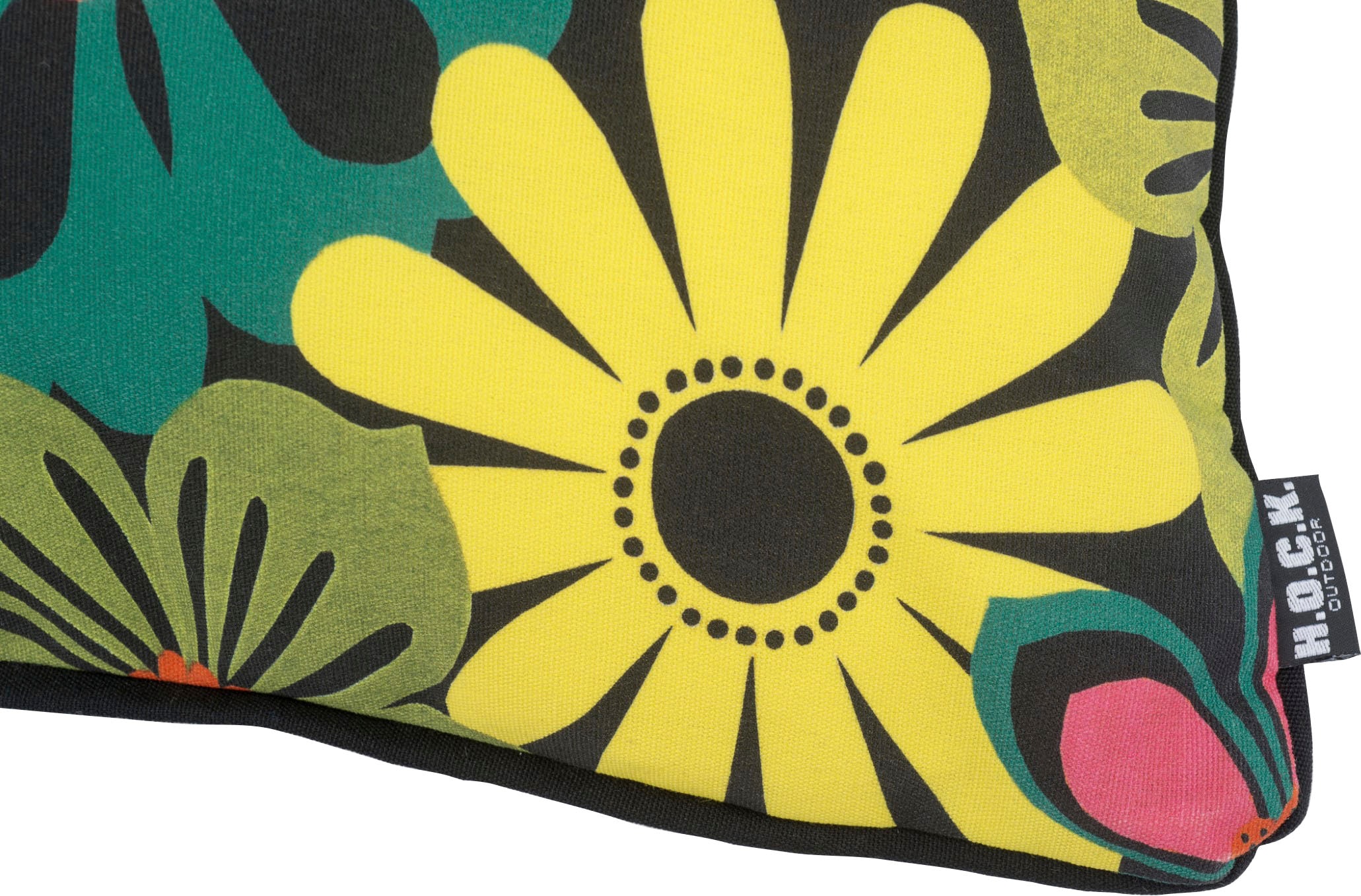 H.O.C.K. Dekokissen »Luciana« in Blumen-Optik, Kissenhülle mit Füllung, 1 Stück