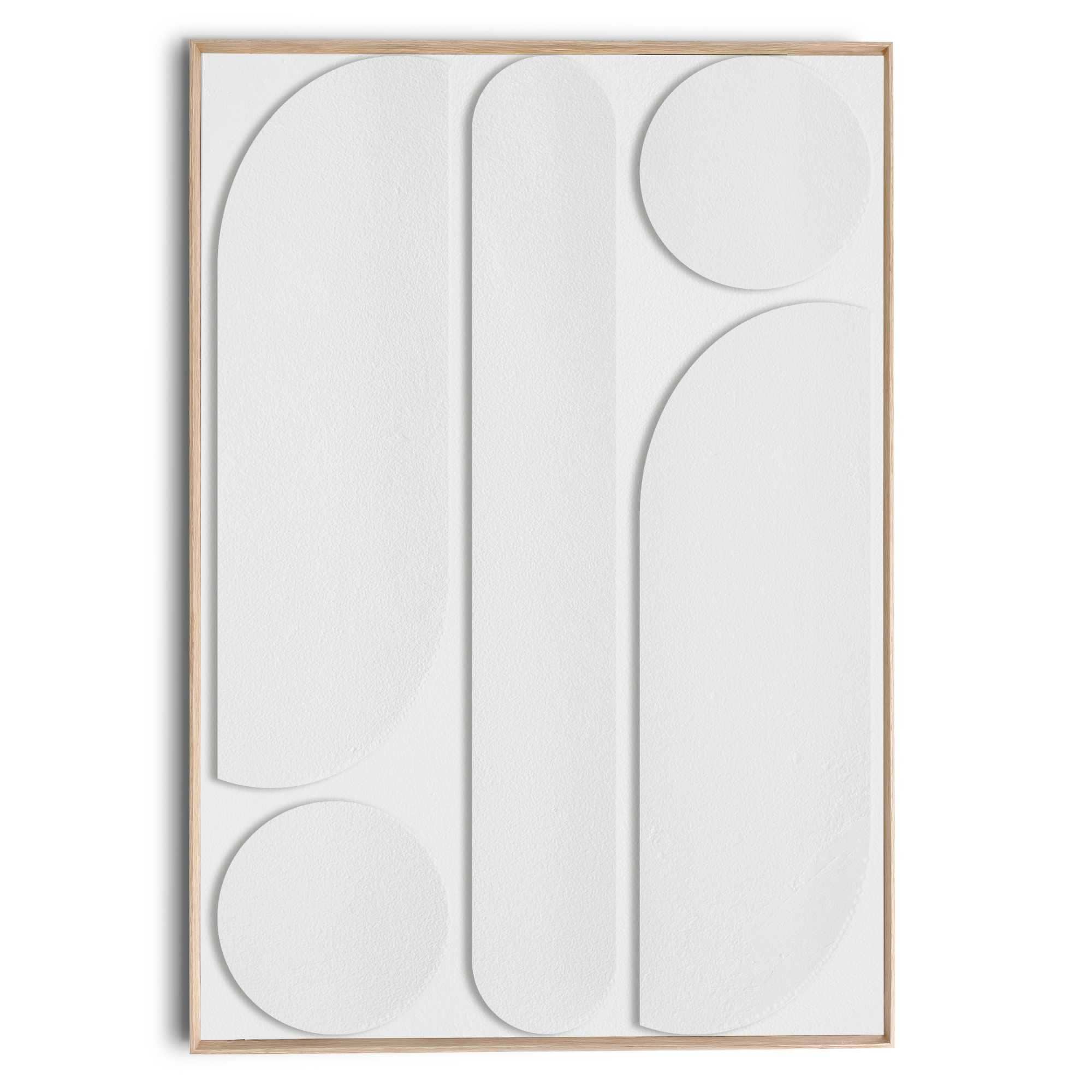 Image of Reinders Wandbild "Weisses abstraktes" Schlafzimmer - Weiss - MDF - Abstrakt - 70x100 cm