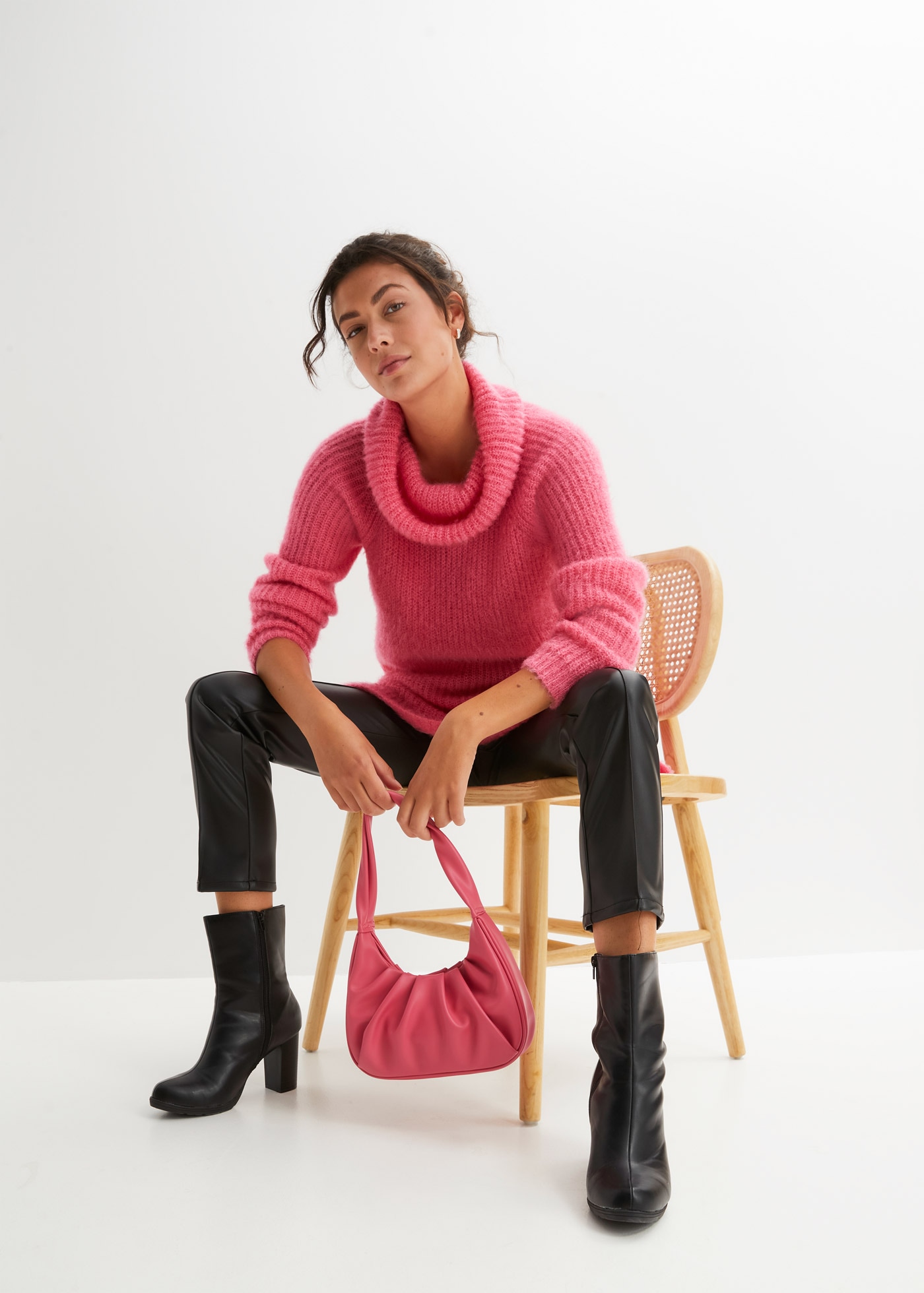 bonprix Rollkragenpullover Oversize-Rollkragenpullover