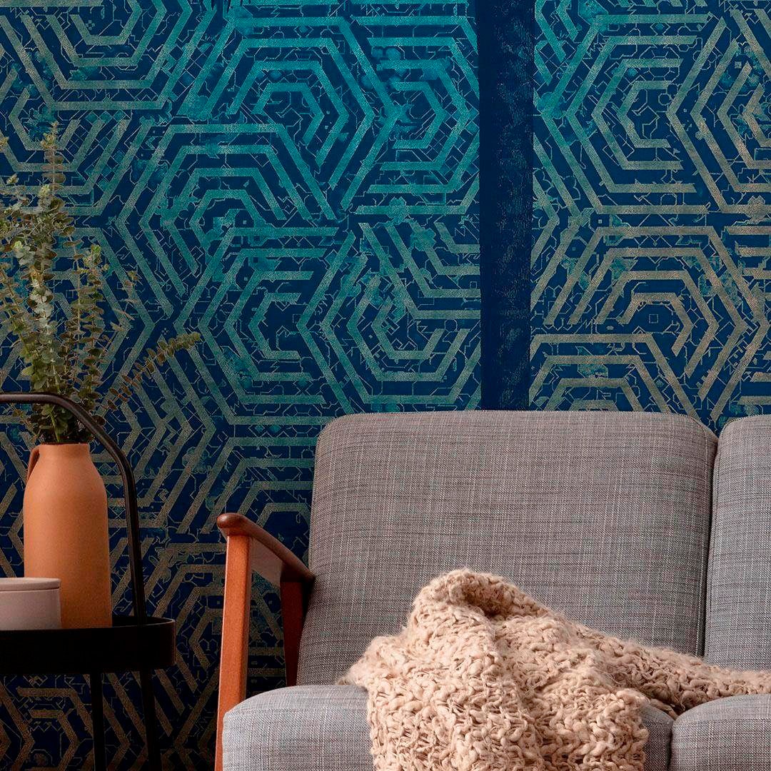 Komar Vliestapete »Digitaldruck Vlies - Silhouette - Grösse 150 x 280 cm«, bedruckt, Wohnzimmer, Schlafzimmer