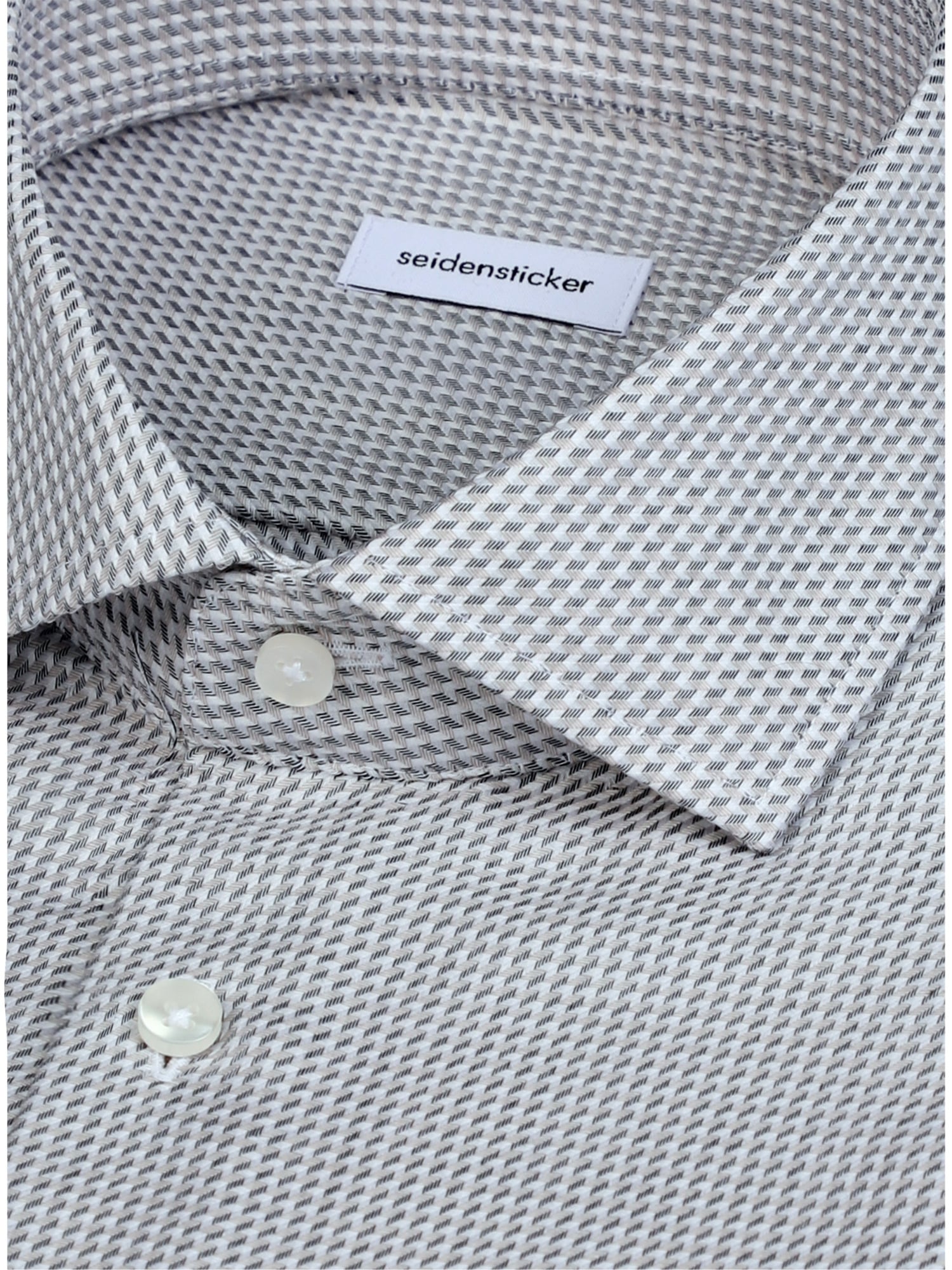 seidensticker Chemise d'affaires »Schwarze Rose« Shaped 1/1 Kentkragen Struktur