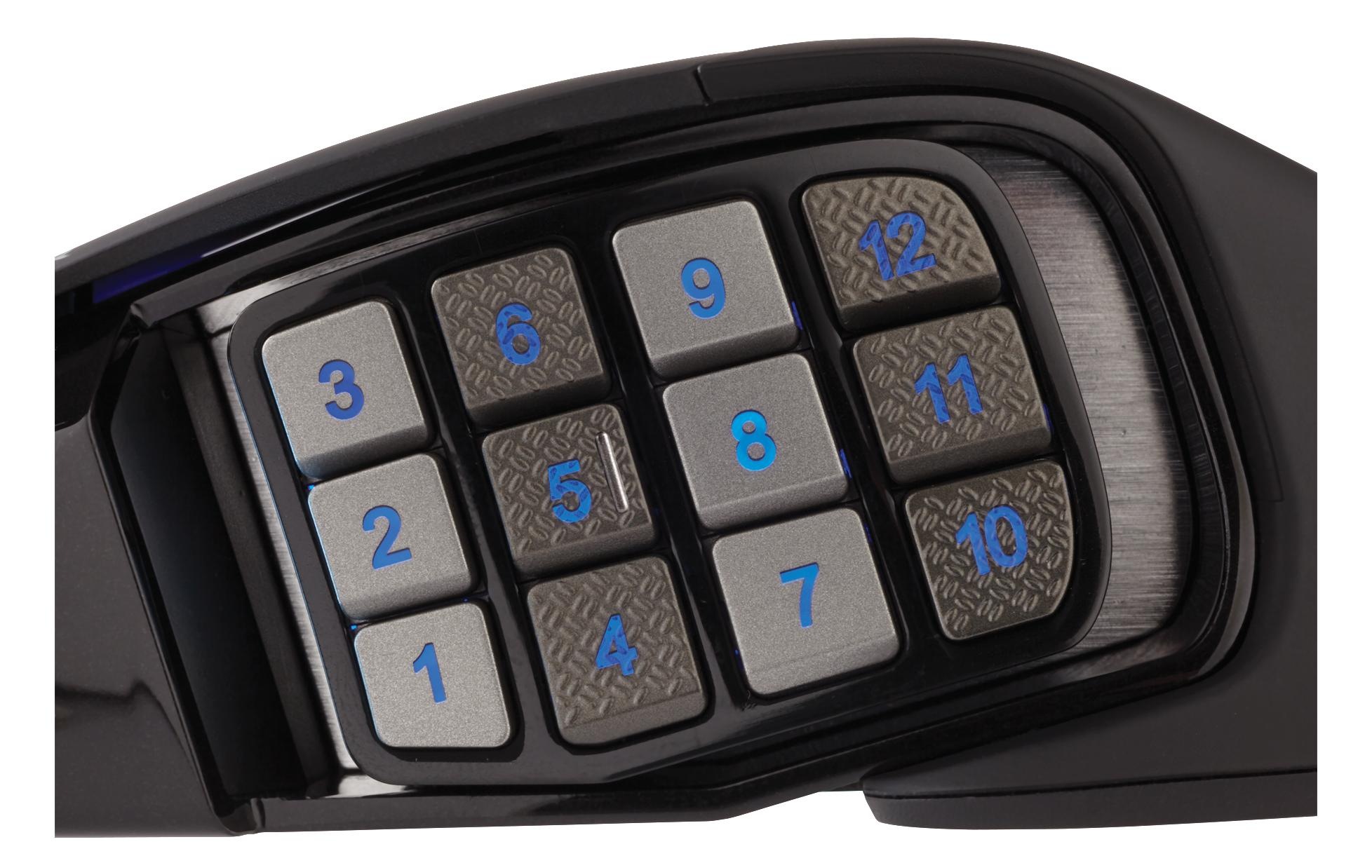 Corsair Gaming-Maus »Corsair Scimitar RGB Elite, schwarz«, kabelgebunden