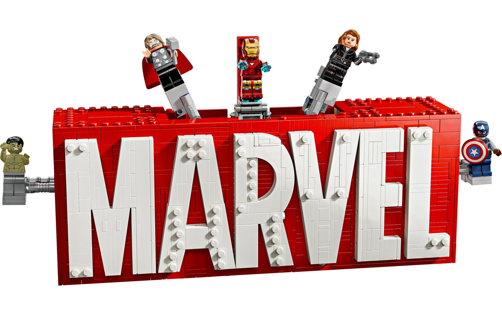LEGO® Spielbausteine »Marvel Logo und Minifiguren 76313«