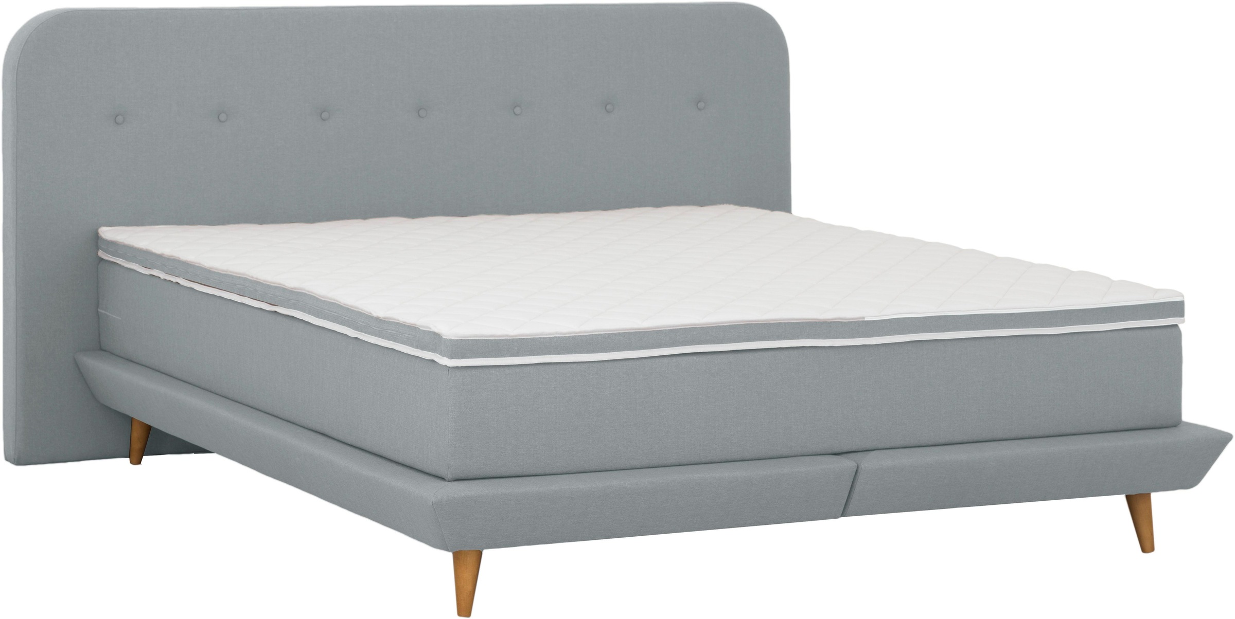 Home affaire Boxspringbett »Premium« Steppung mit Knopfheftung, inkl. Topper