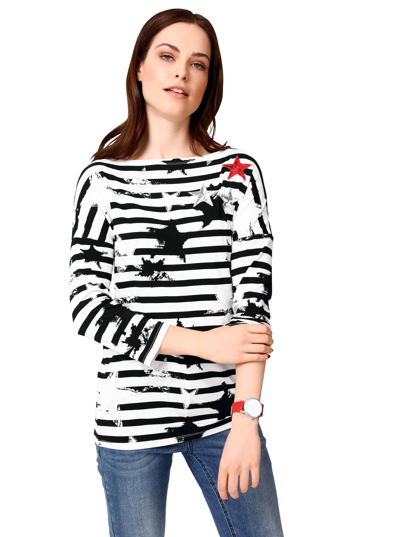 Image of RICK CARDONA by Heine 3/4-Arm-Shirt »Ringelshirt«, (1 tlg.) bei Ackermann Versand Schweiz