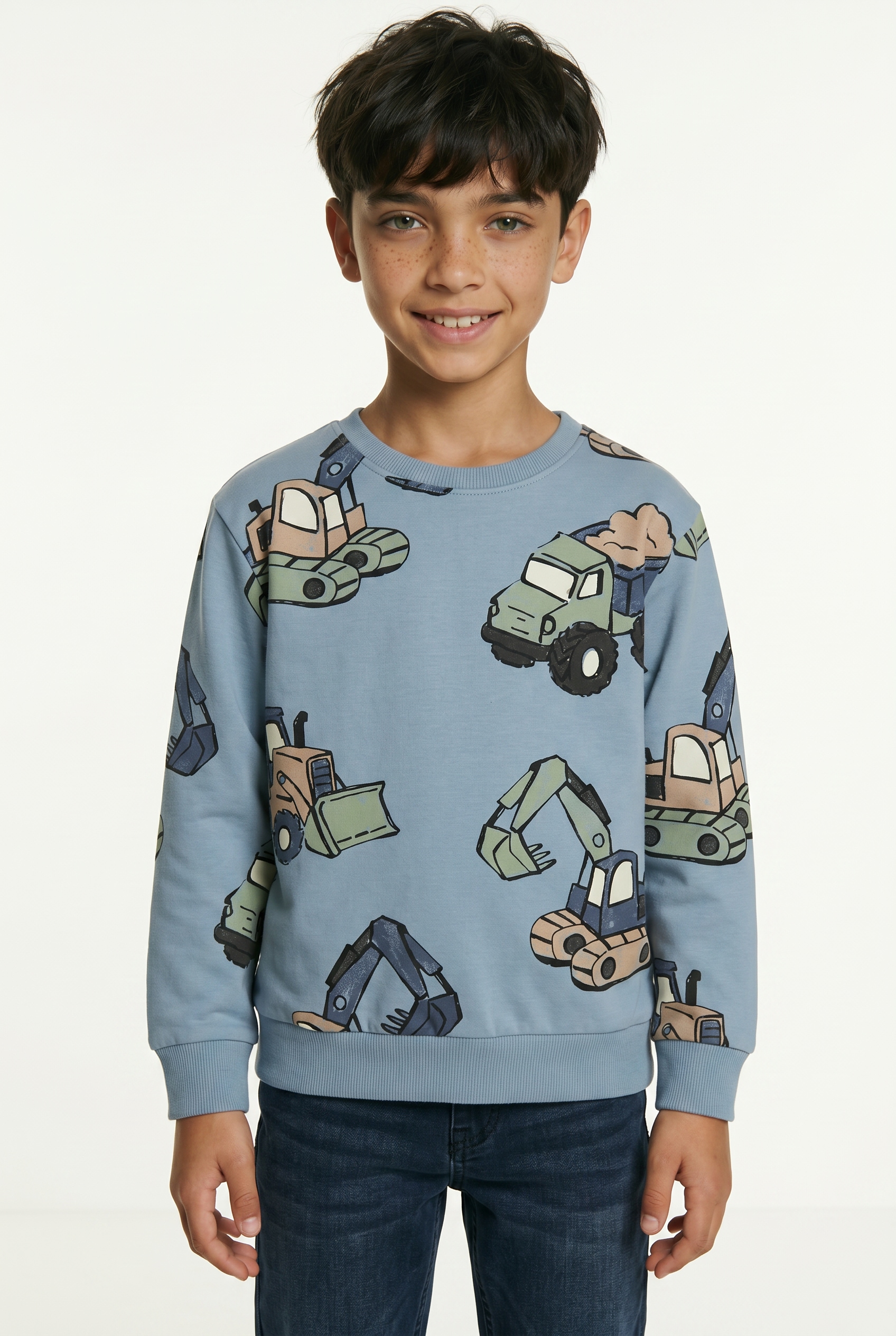 Name It Sweatshirt »NMMKARK LS NREG SWEAT UNB BOX«, Baumwollmischung, regular fit
