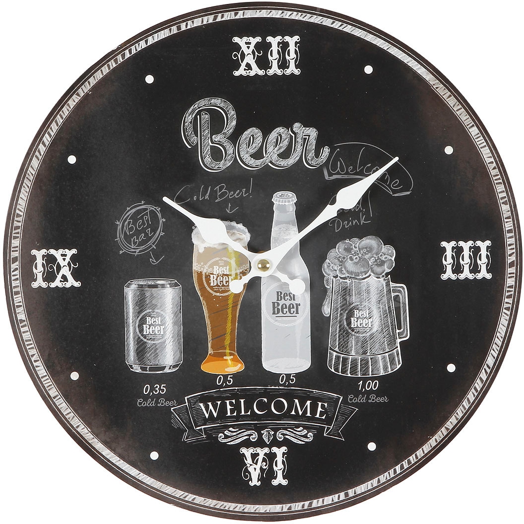 Image of Ambiente Haus Wanduhr »Wanduhr - Beer 28cm« bei Ackermann Versand Schweiz