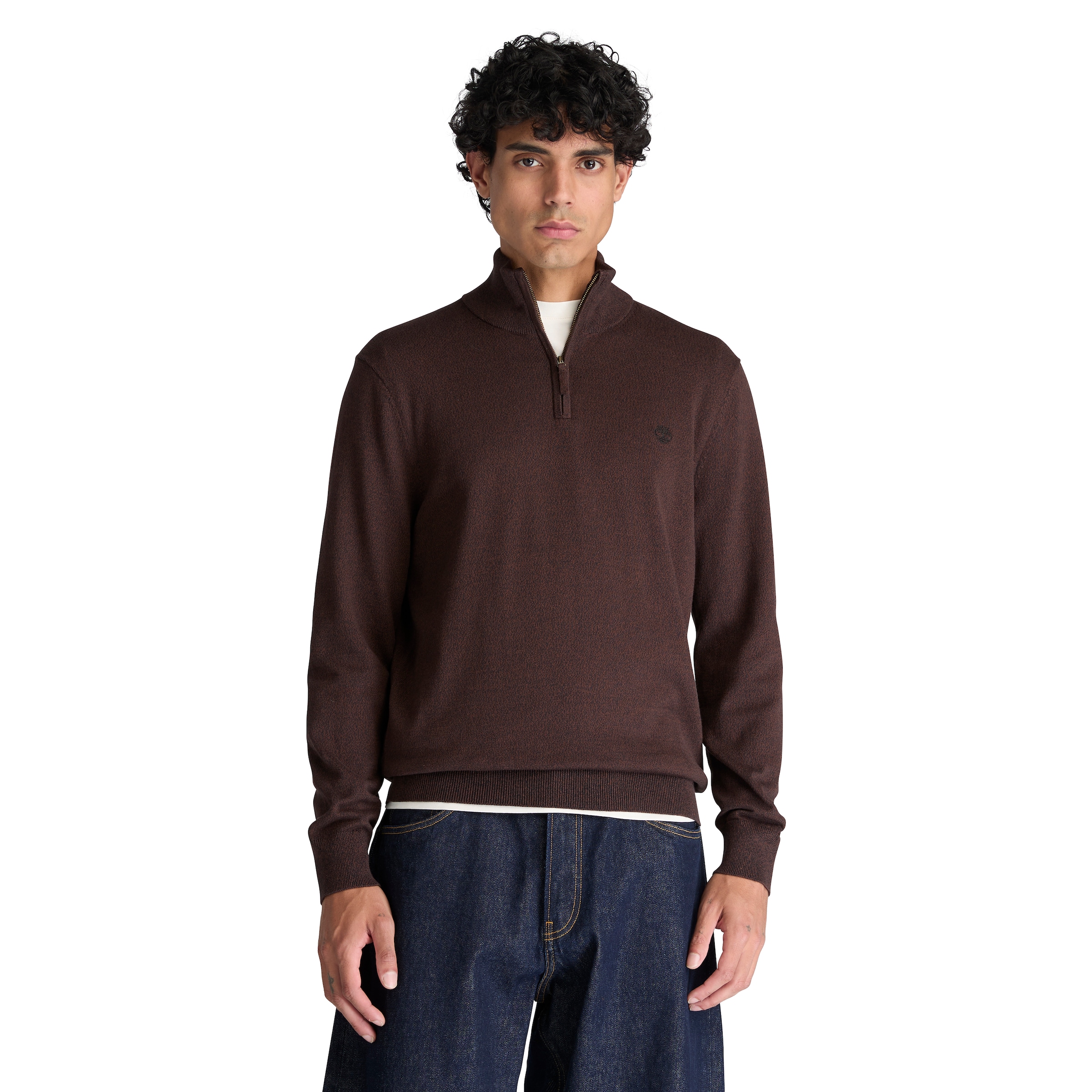 Timberland Sweatshirt »WILLIAMS RIVER - Cotton 1/4 Zip Swe«, mit 1/4-Zip-Verschluss, aus Baumwolle, auch in grossen Grössen
