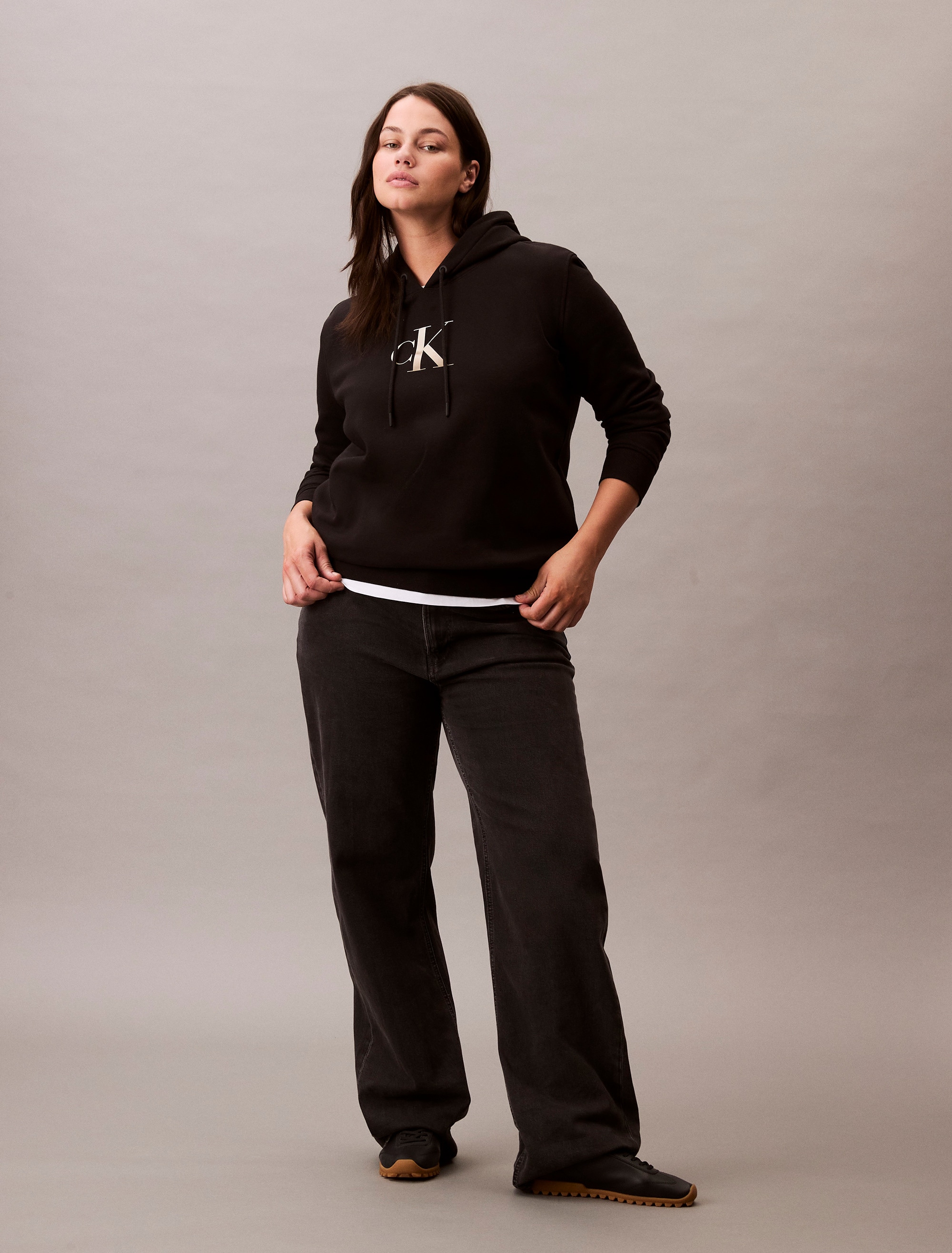 Calvin Klein Jeans Plus Kapuzensweatshirt »PLUS GRADIENT CK HOODIE«, in grossen Grössen, Druck mit Farbverlauf