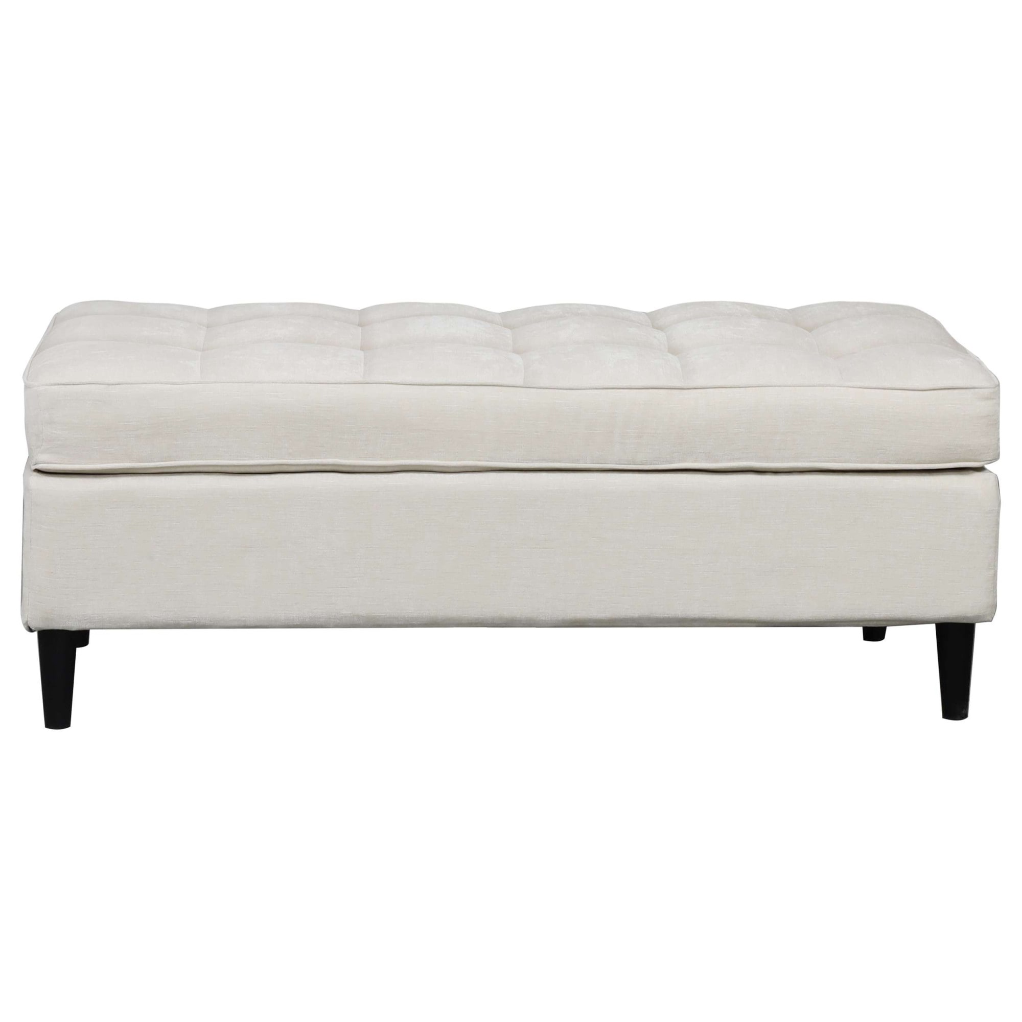 Dorel Home Tabouret »LINDHUS, Breite 120 cm« Knopfsteppung, individuell zu kombinieren, Cord und Chenille-Bezug