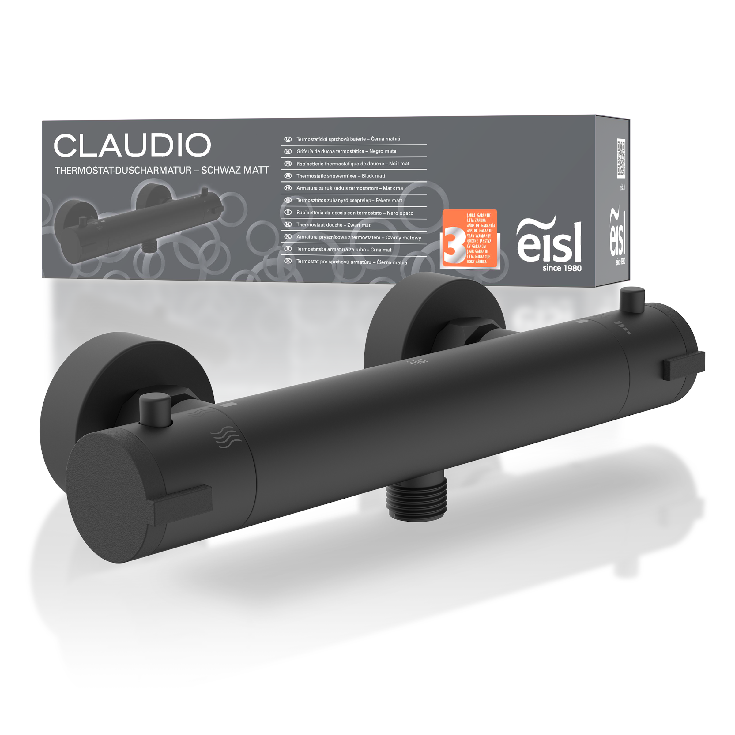 Image of Eisl Duscharmatur "CLAUDIO" mit Thermostat, Mischbatterie Dusche, Duschthermostat
