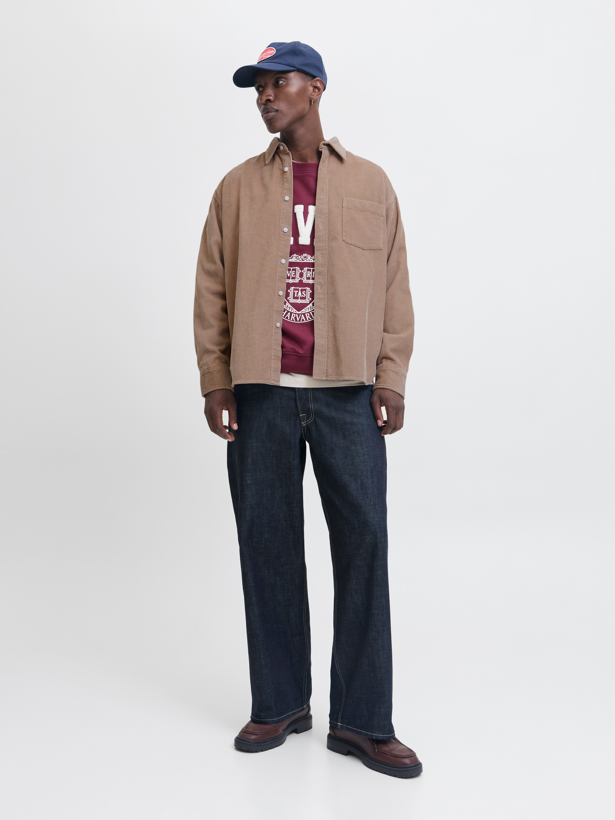 Jack & Jones Chemise à manches longues »JORINWOOD OVERSIZED CORD SHIRT LS«