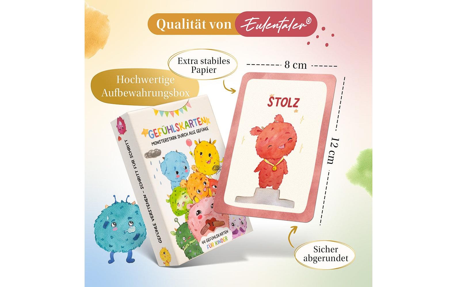   Spiel »Eulentaler Gefühlskarten Monster, 44 Karten« Pädagogisches Kartenset zur Förderung emotionaler Kompetenz