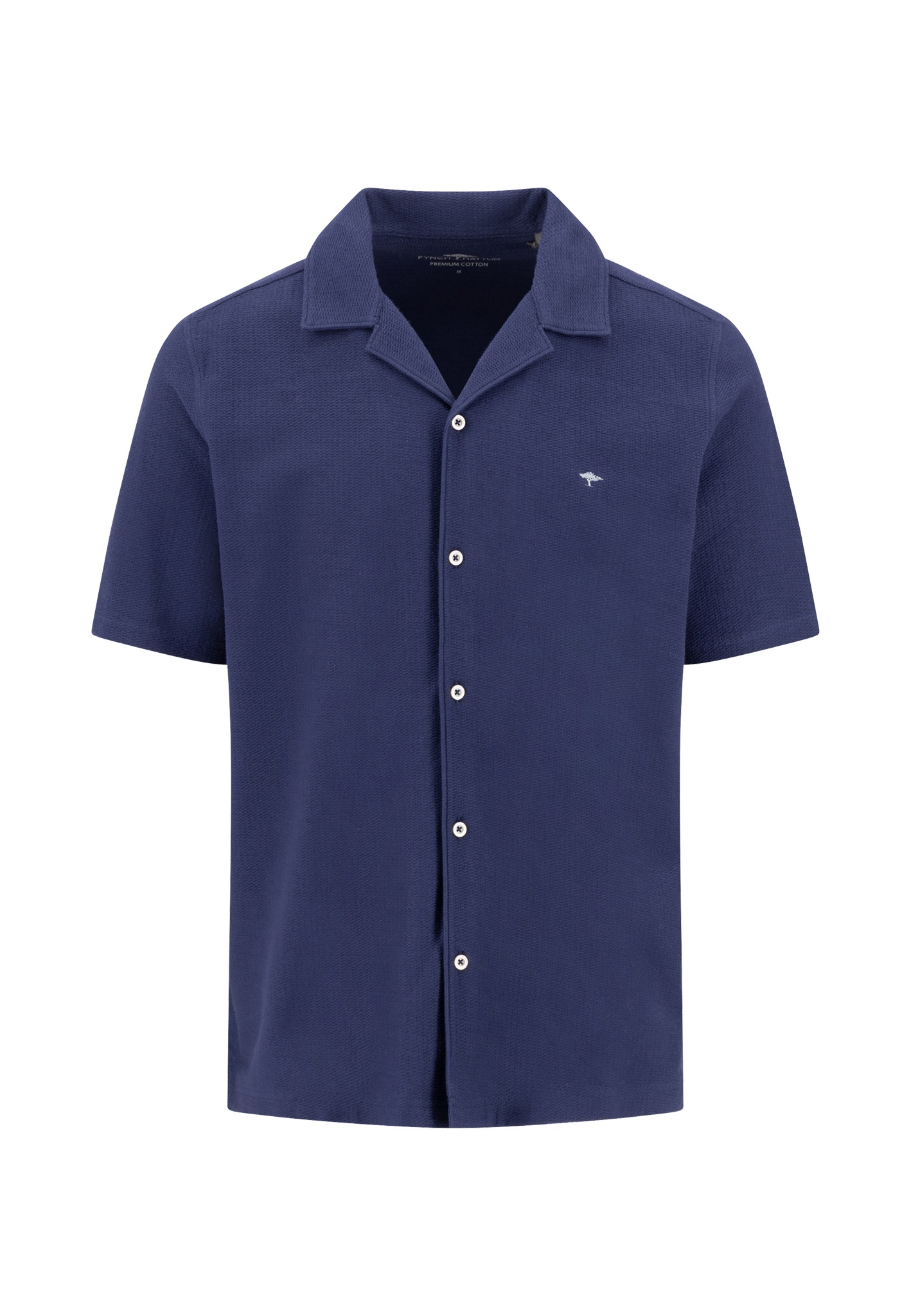 FYNCH-HATTON Chemise à manches courtes manches courtes, en coton, coupe régulière, avec broderie logo